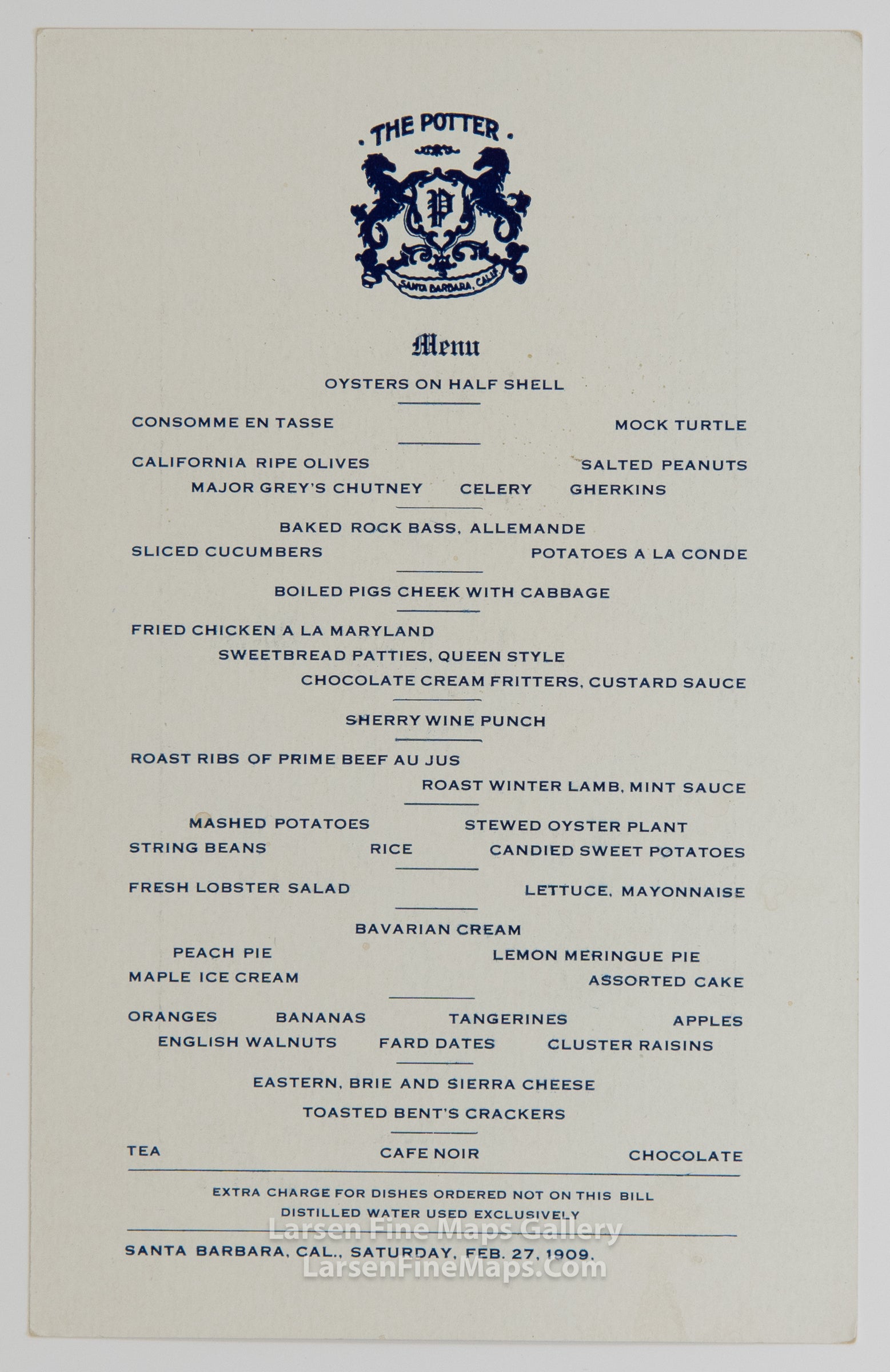 The Potter, Santa Barbara California, Hotel, Milo M. Potter, Manager, example-11