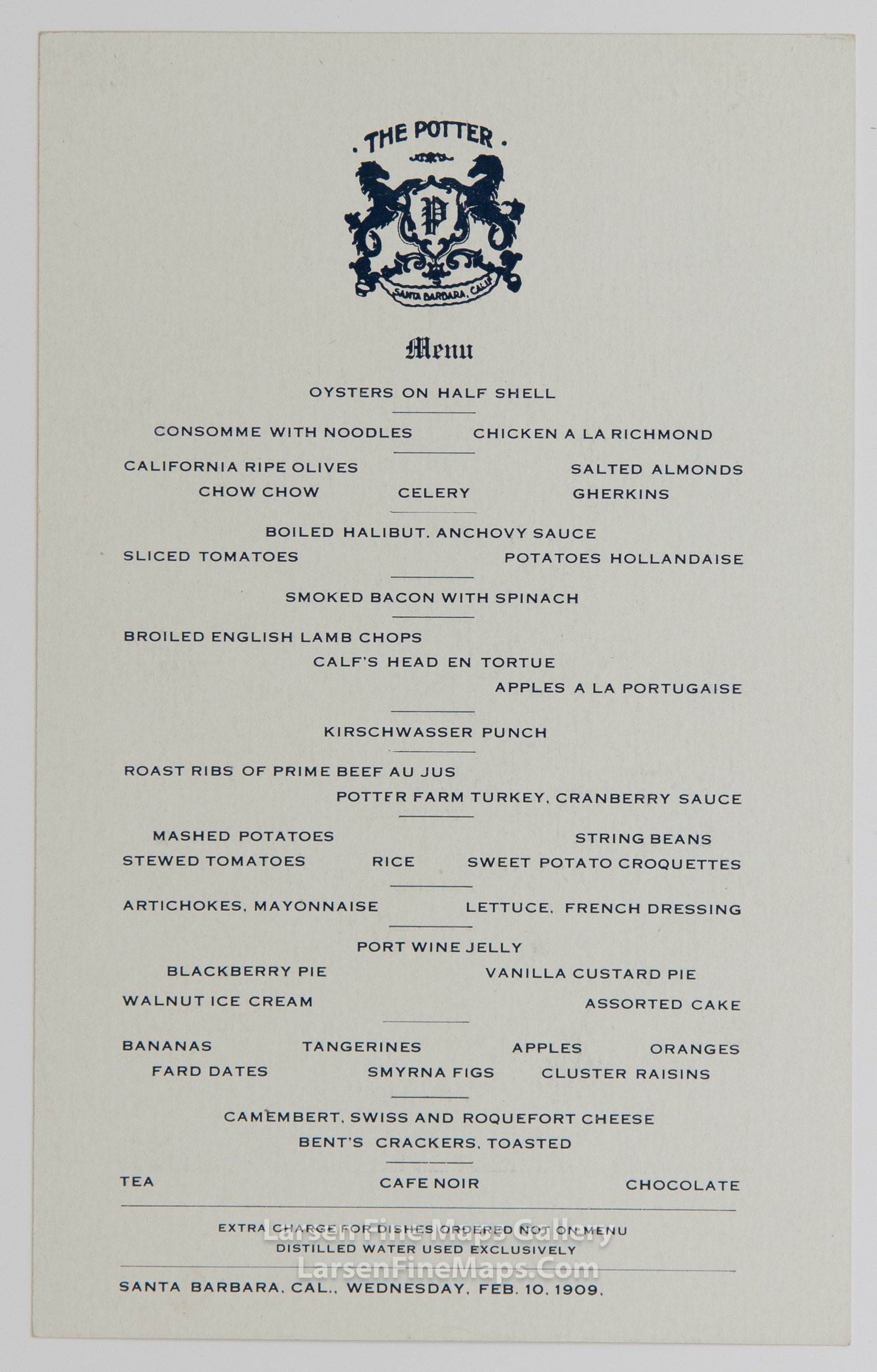 The Potter, Santa Barbara California, Hotel, Milo M. Potter, Manager, example-23