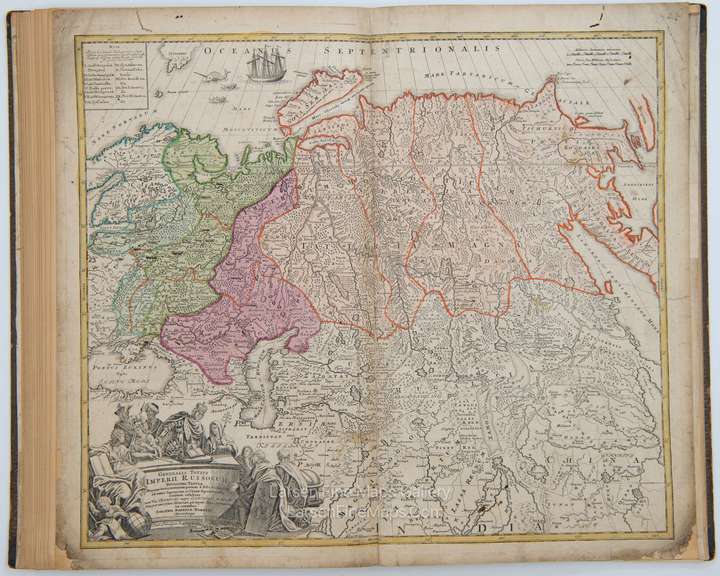 Generalis Totius Imperii Russorum - Russian Empire - Homann Atlas