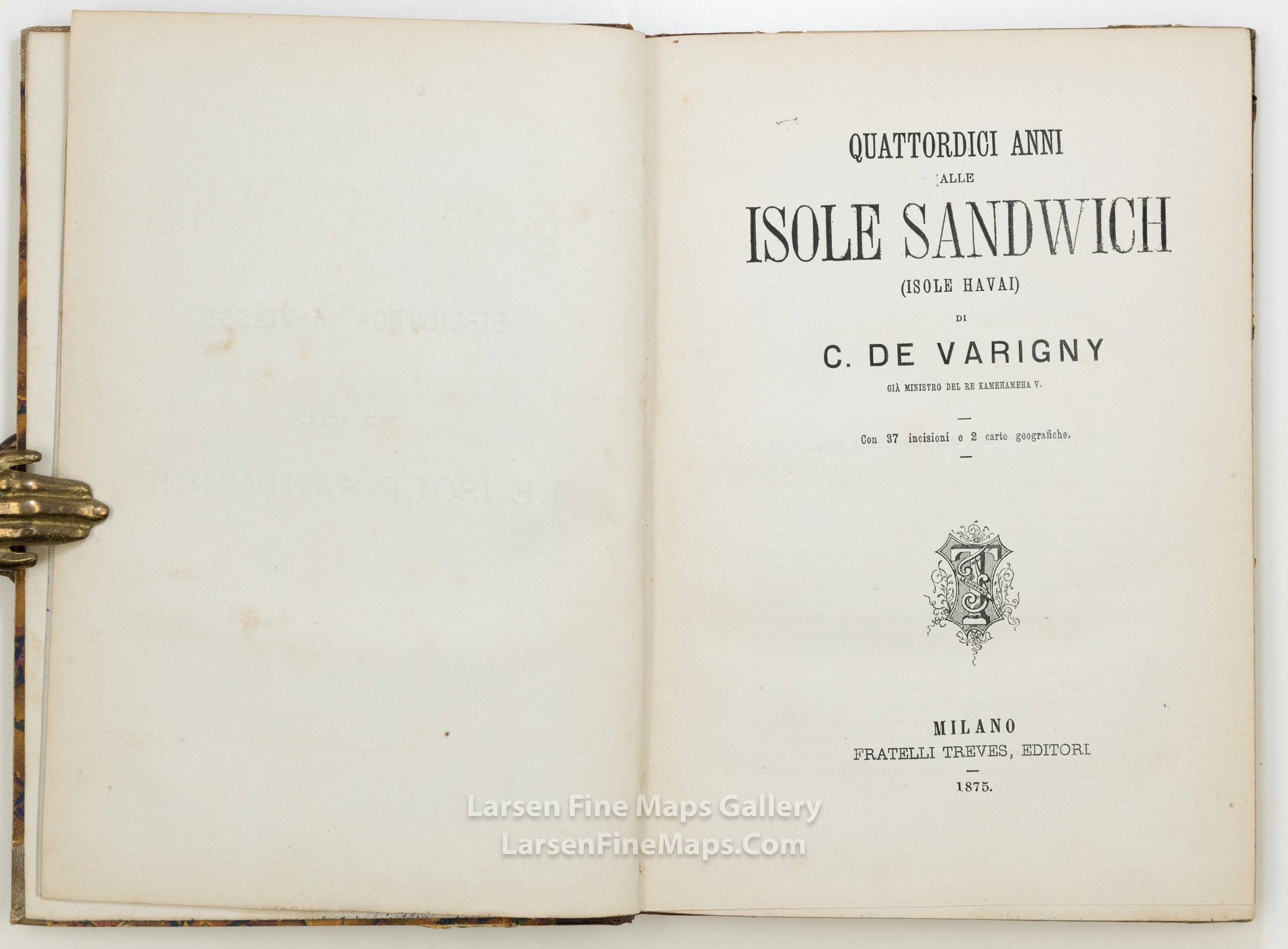 Quattordici anni alle Isole Sandwich (Isole Havai), Varigny, Charles Victor Crosnier de, Fratelli Treves, example-2