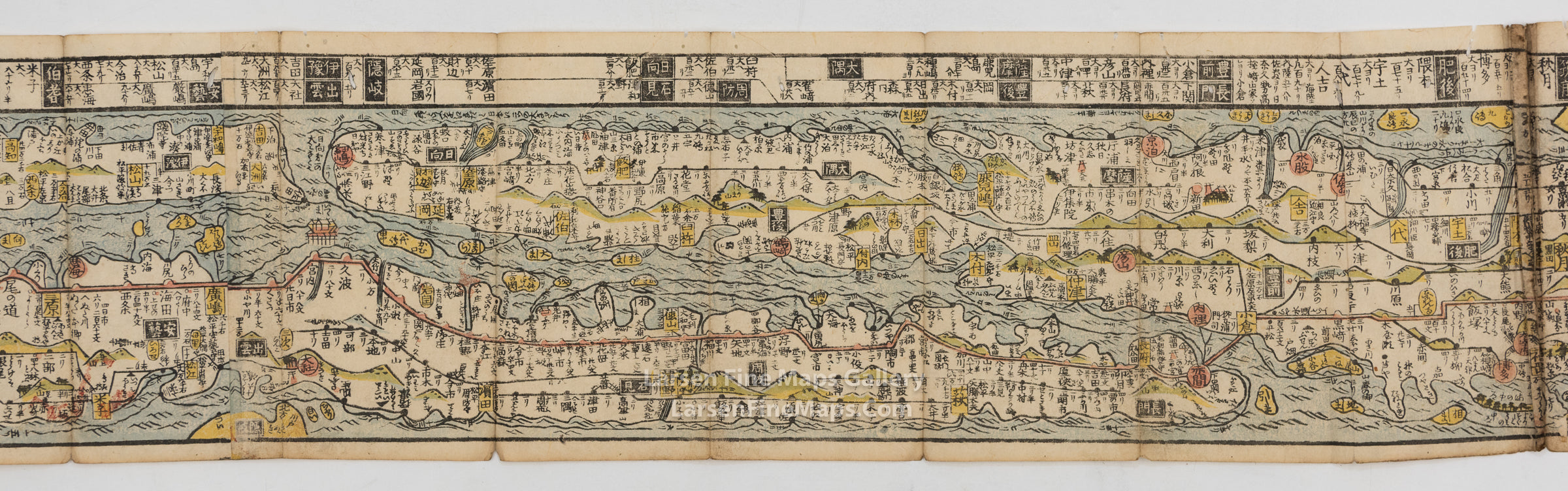 Revised Travel Road Map in Japan Antique, page-15