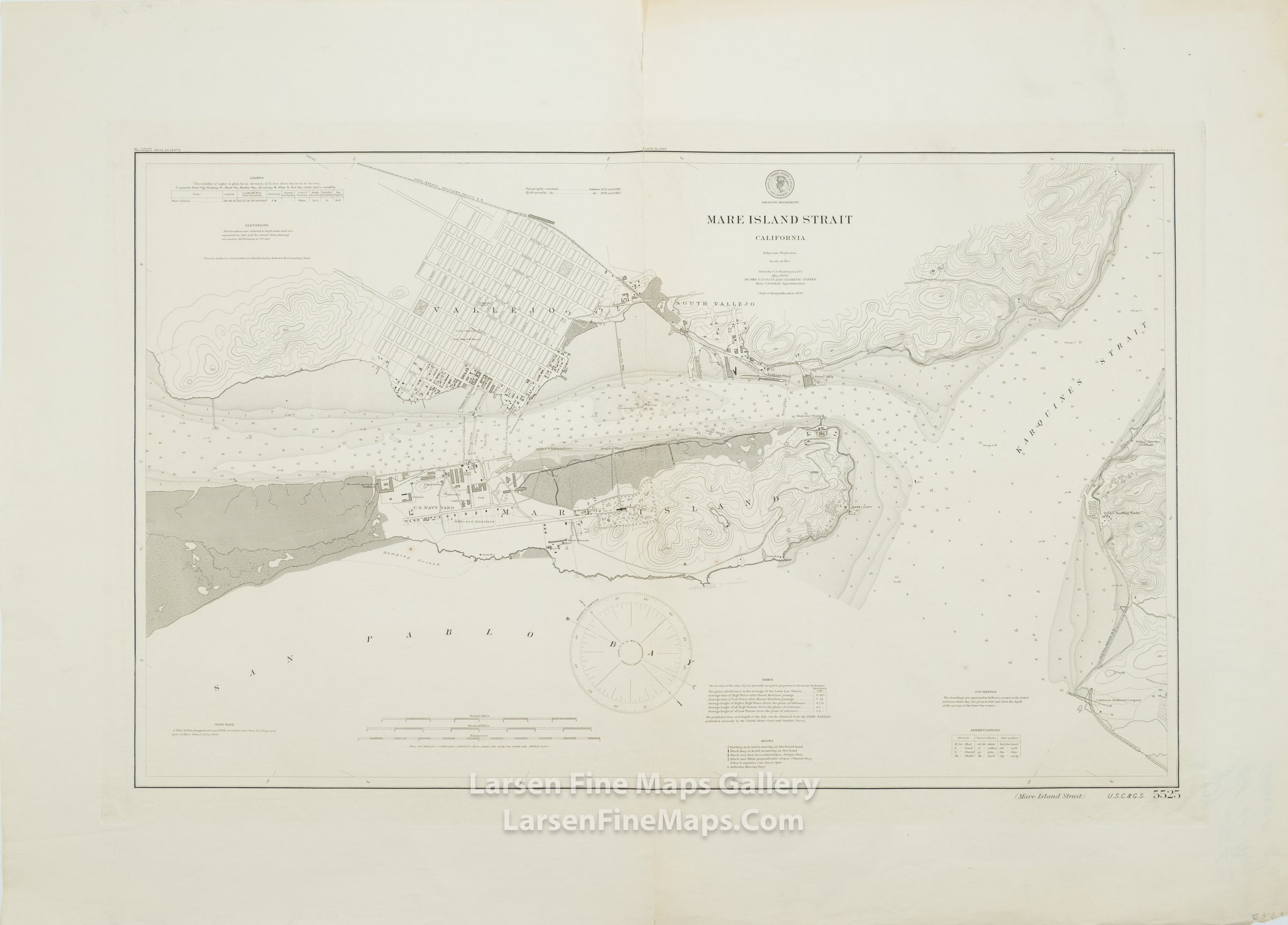 Mare Island Strait California U.S. Coast Survey