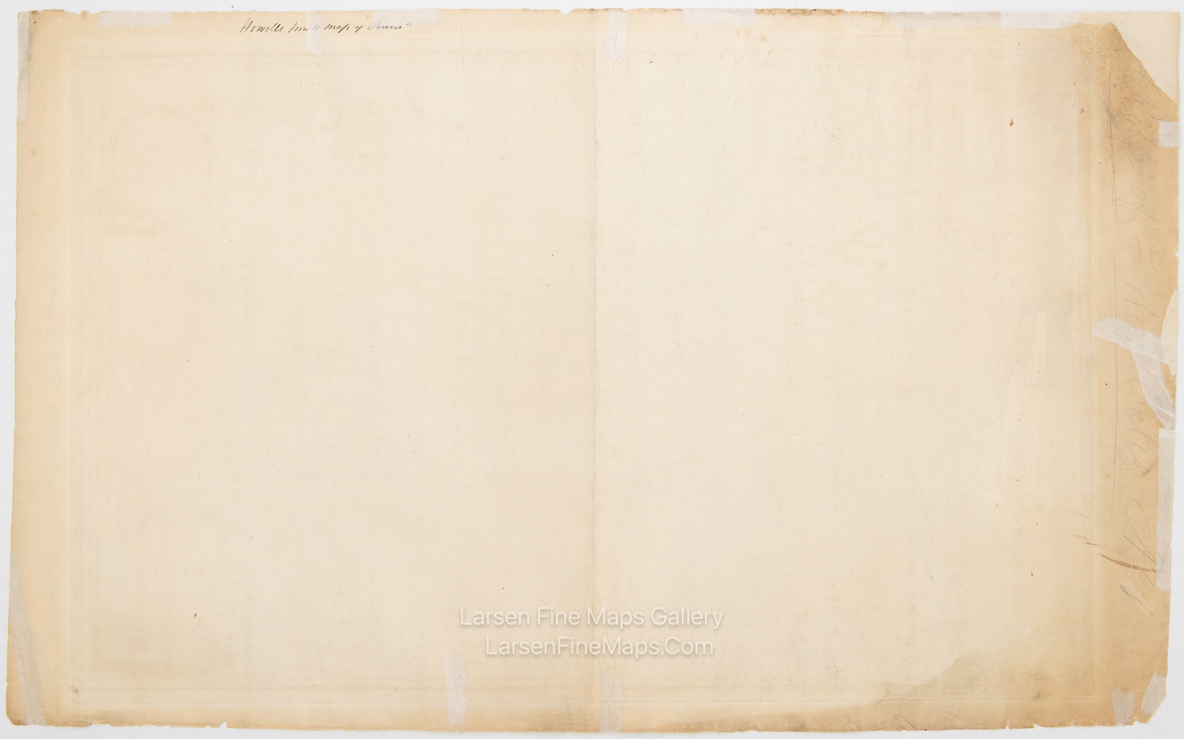 A Map of the State of Pennsylvania by Reading Howell, MDCCCXI, Kimber Conrad Johnson Warner, J. Vallance, Example-5