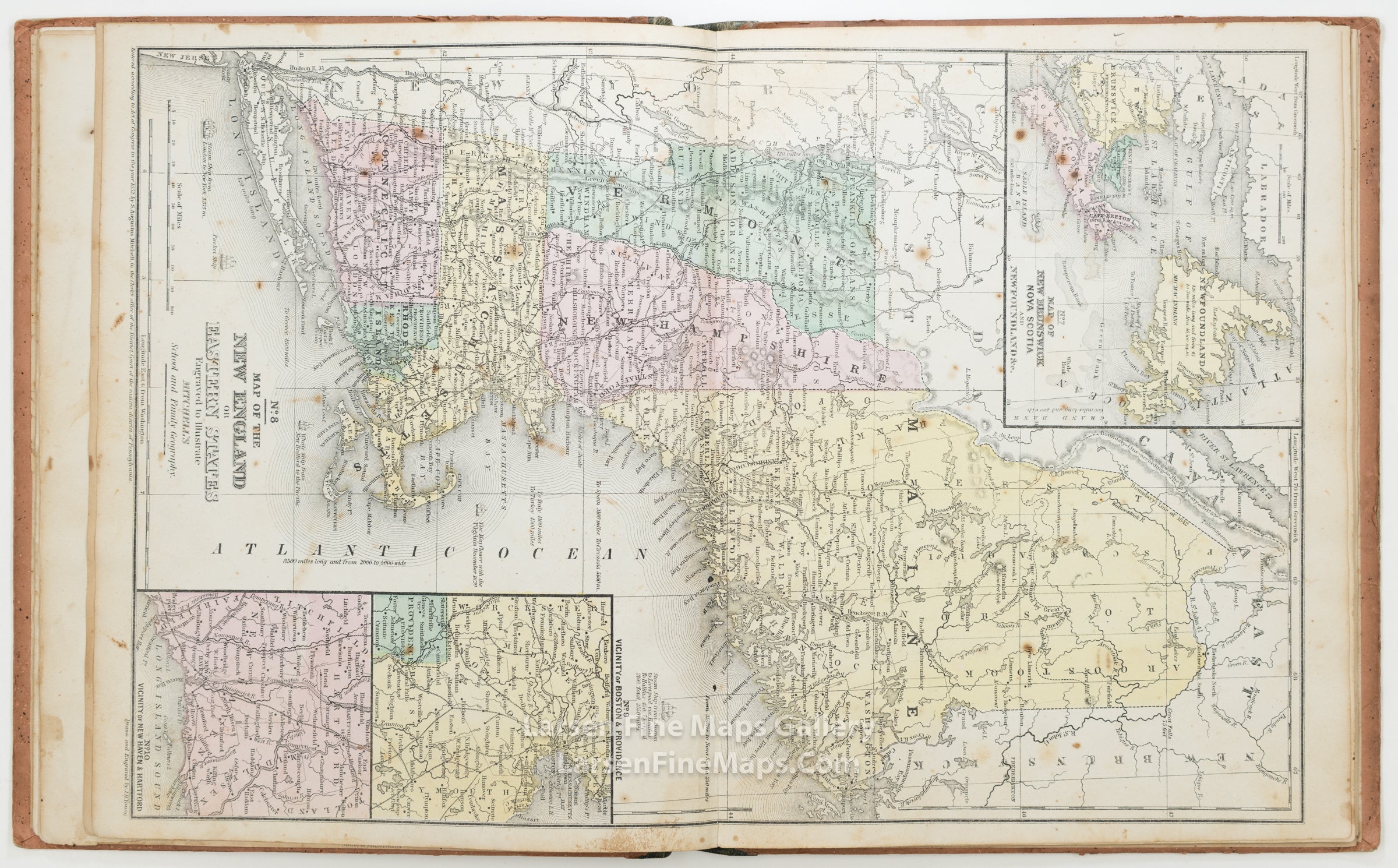Mitchell's School Atlas: Comprising The Maps and Tables Designed to Accompany Mitchell's School and Family Geography. Cowperthwait, example-11