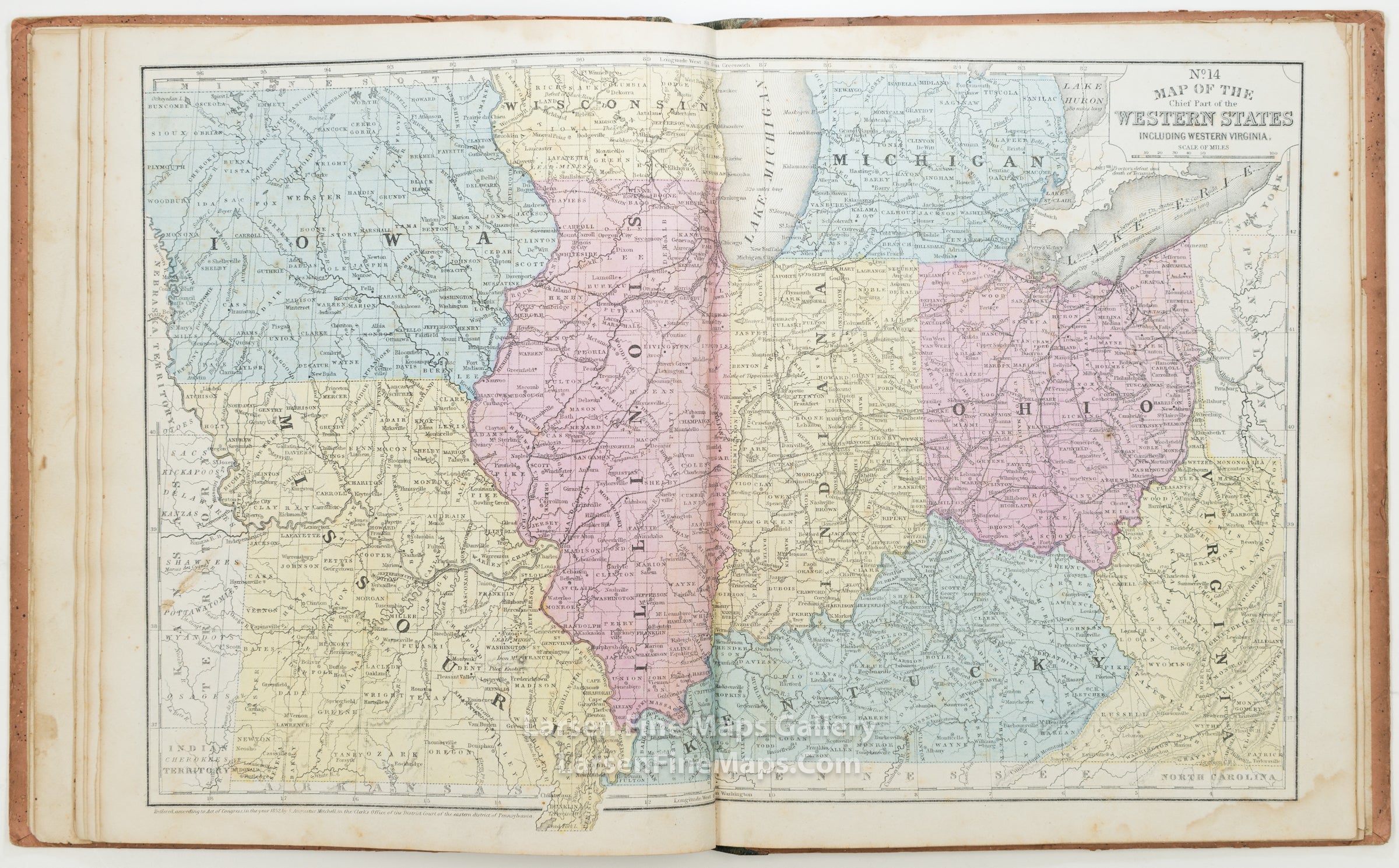 Mitchell's School Atlas: Comprising The Maps and Tables Designed to Accompany Mitchell's School and Family Geography. Cowperthwait, example-13