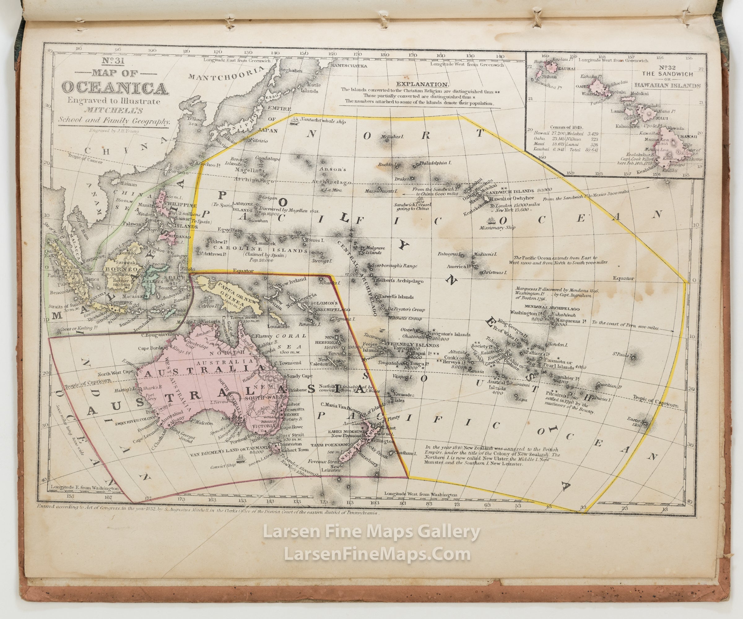 Mitchell's School Atlas: Comprising The Maps and Tables Designed to Accompany Mitchell's School and Family Geography. Cowperthwait, example-19