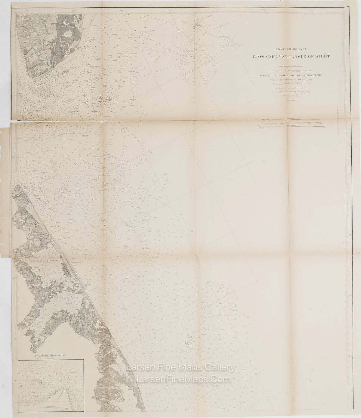 Coast Chart No. 27, From Cape May to Isle of Wight
