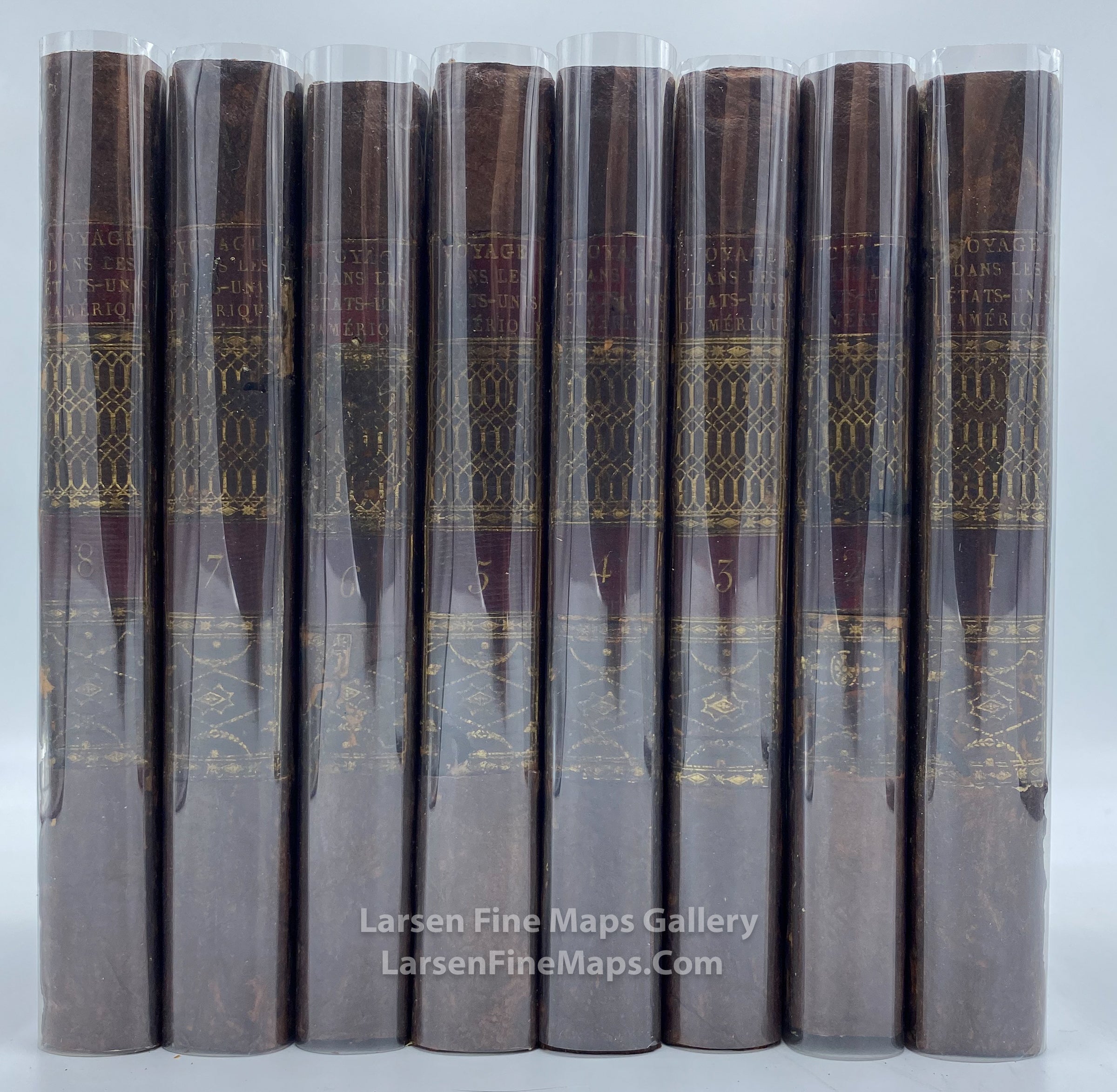 Voyage dans les États-Unis d'Amerique, Eight Volumes with Maps, La Rochefoucauld-Liancourt, example-1