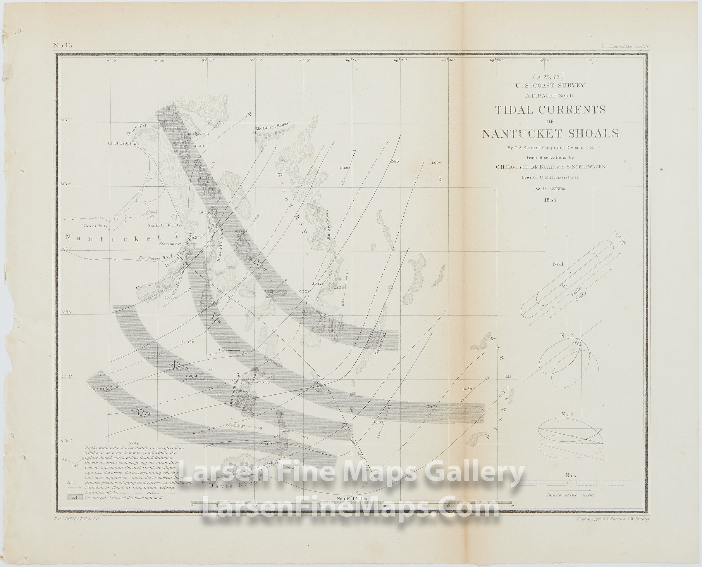 A No. 12 Tidal Currents of Nantucket Shoals U.S. Coast Survey