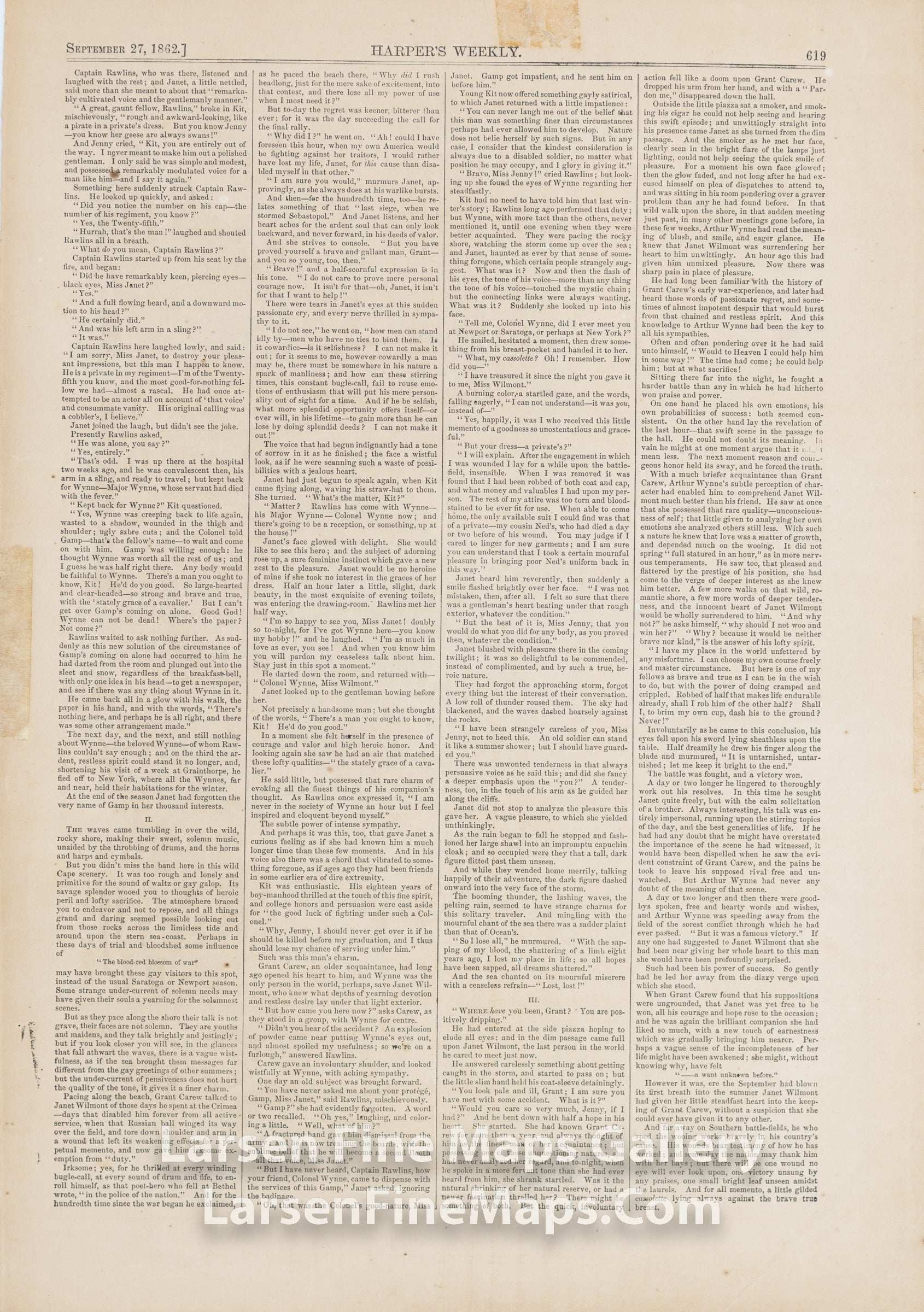 Frederick City, Maryland, While Occupied by the Rebels, Harper's Weekly, details