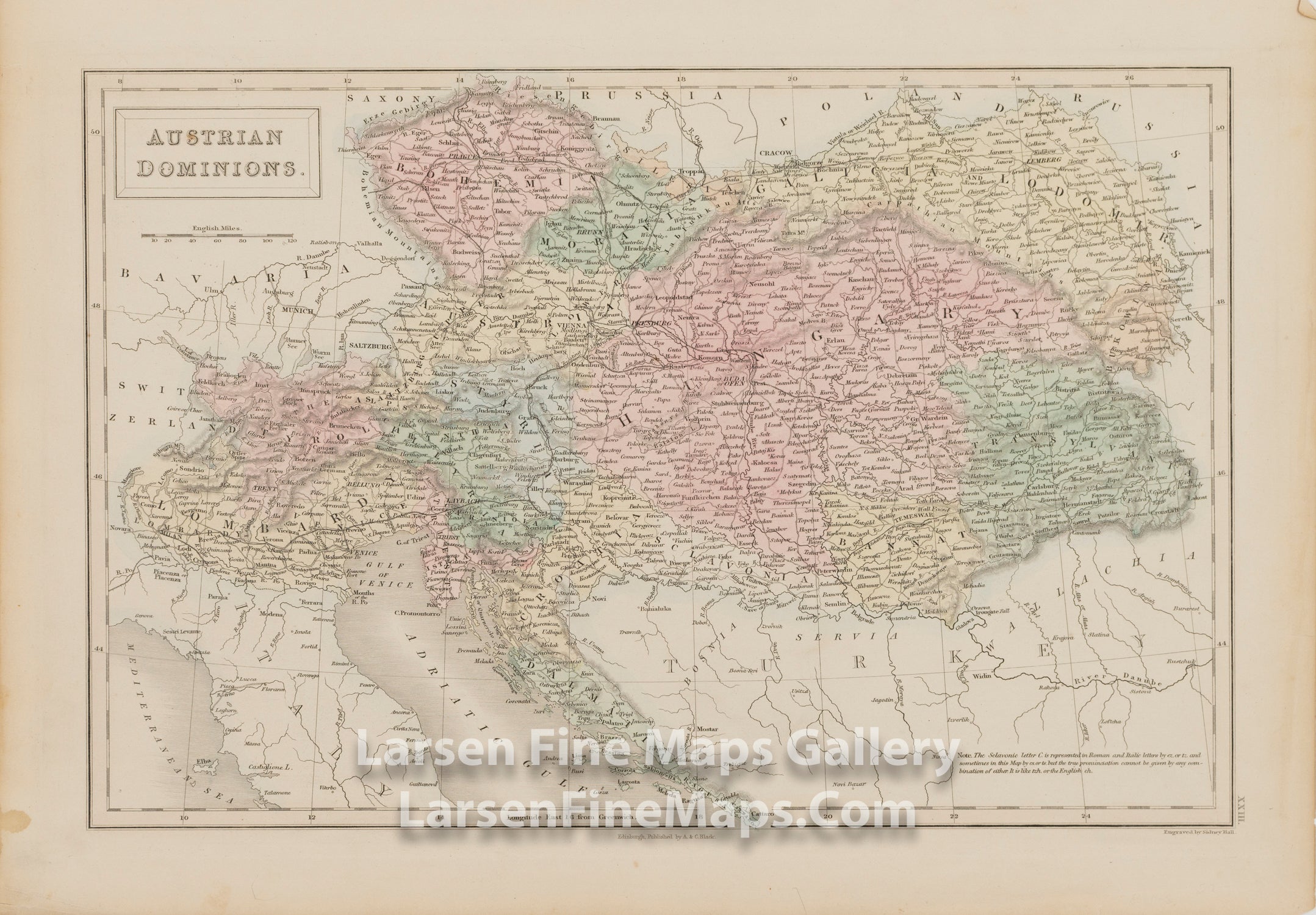 Austrian Dominions, A. & C. Black, Bartholomew