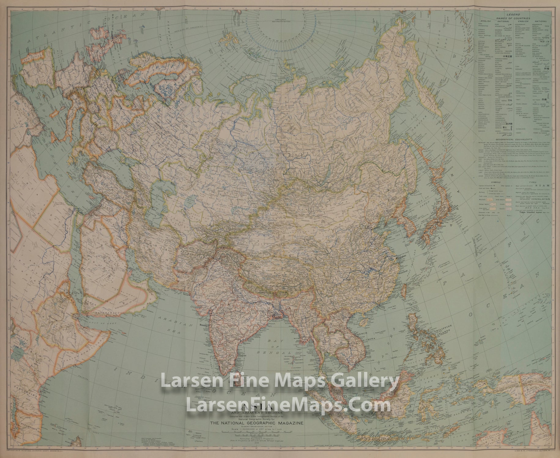 Asia And Adjacent Regions National Geographic