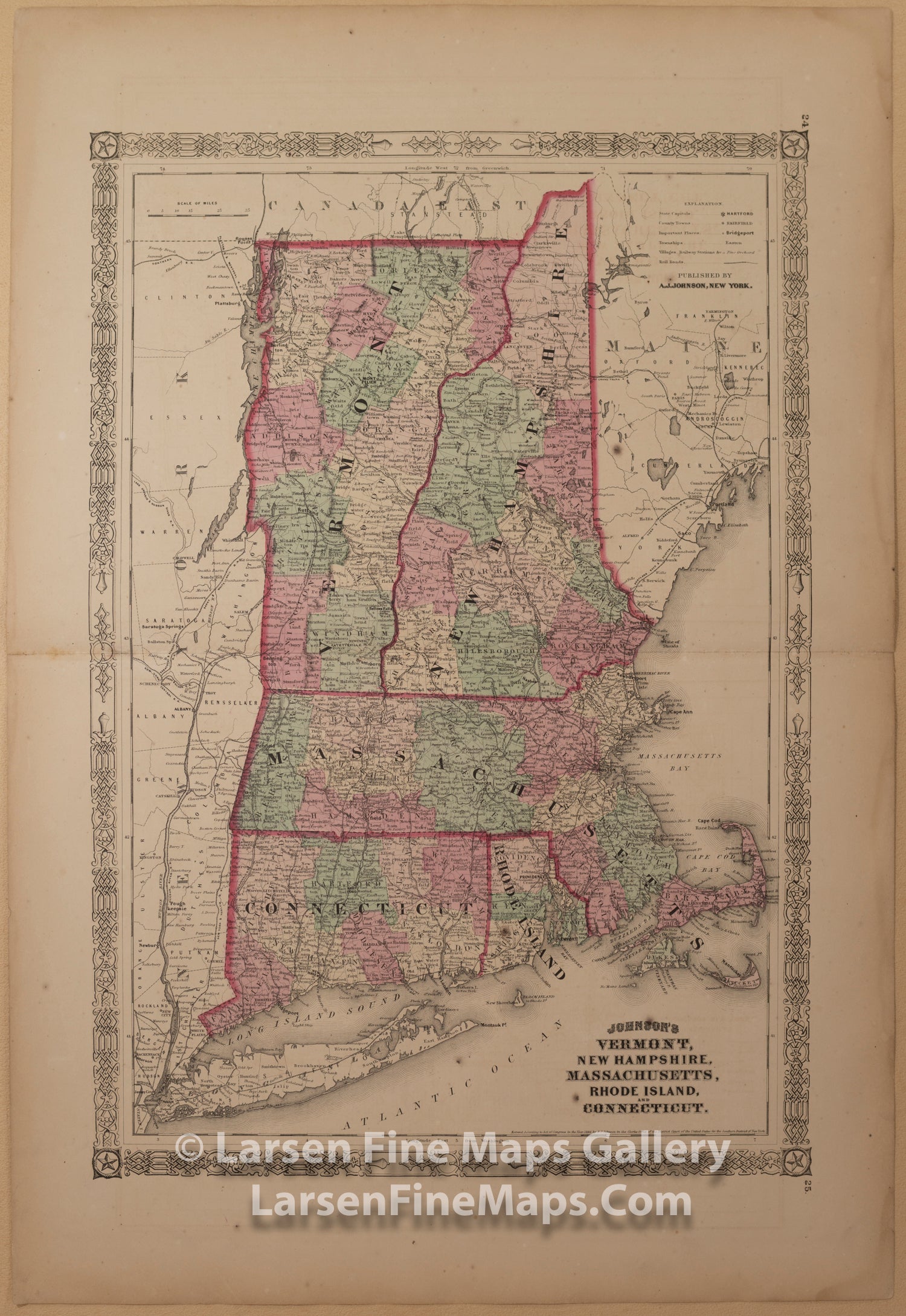 Johnson's Vermont, New Hampshire, Massachusetts, Rhode I, & Connecticut A.J. Johnson