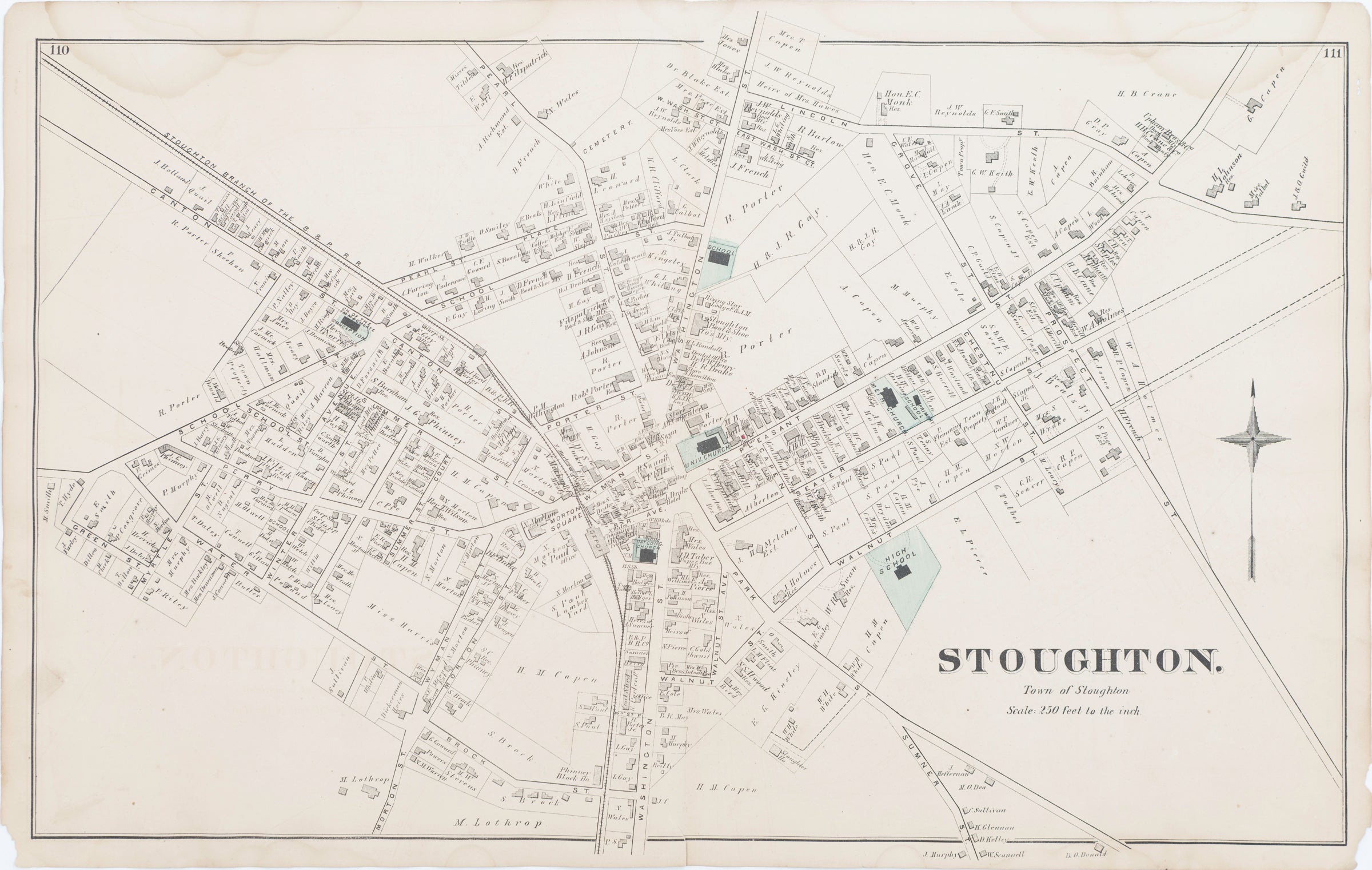 Stoughton, Town of Stoughton, Belcher's Corner, North Stoughton, West Stoughton, Comstock Cline, Edward Busch