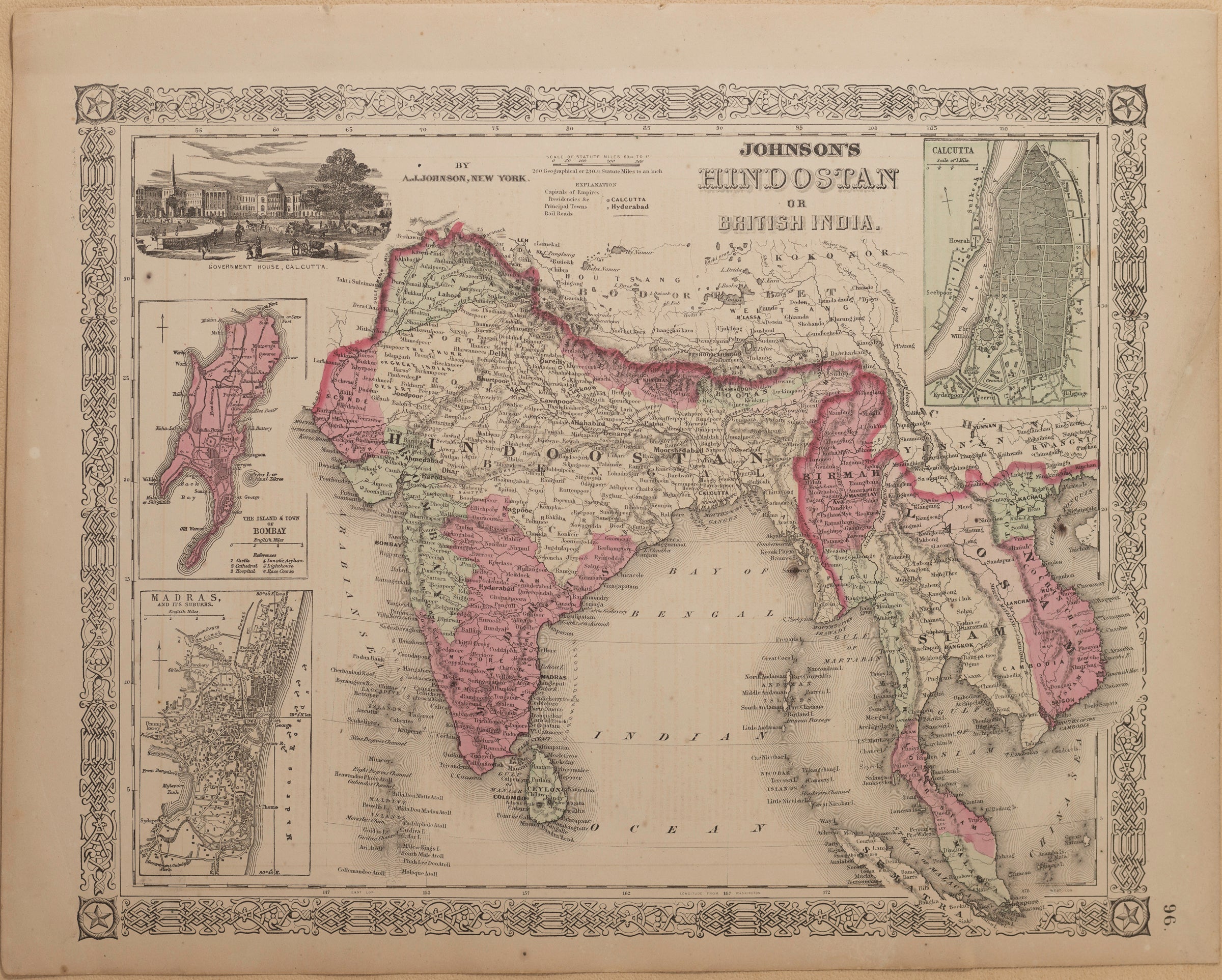 Johnson's Hindostan or British India A.J. Johnson 