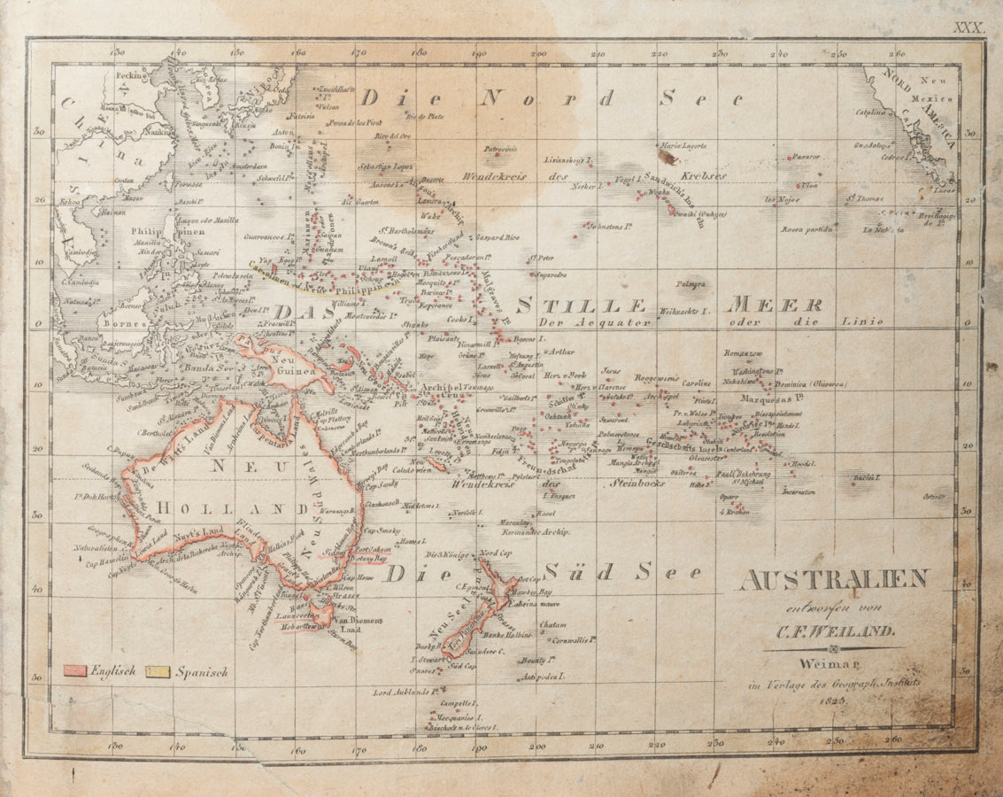 Australasia Antique Maps, Rare Maps, Charts and Atlases, and Old World Maps