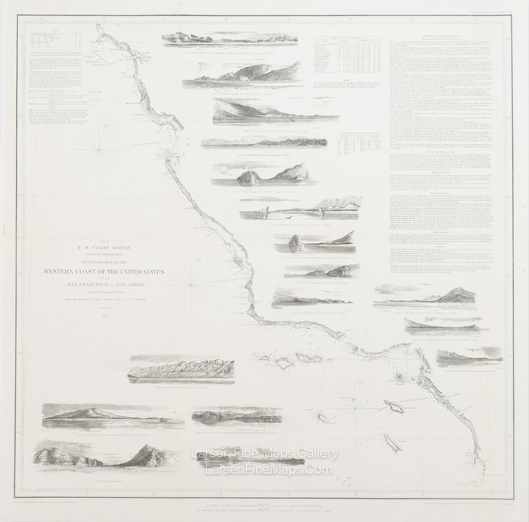 Reconnaissance of the Western Coast of US, San Francisco to San Diego