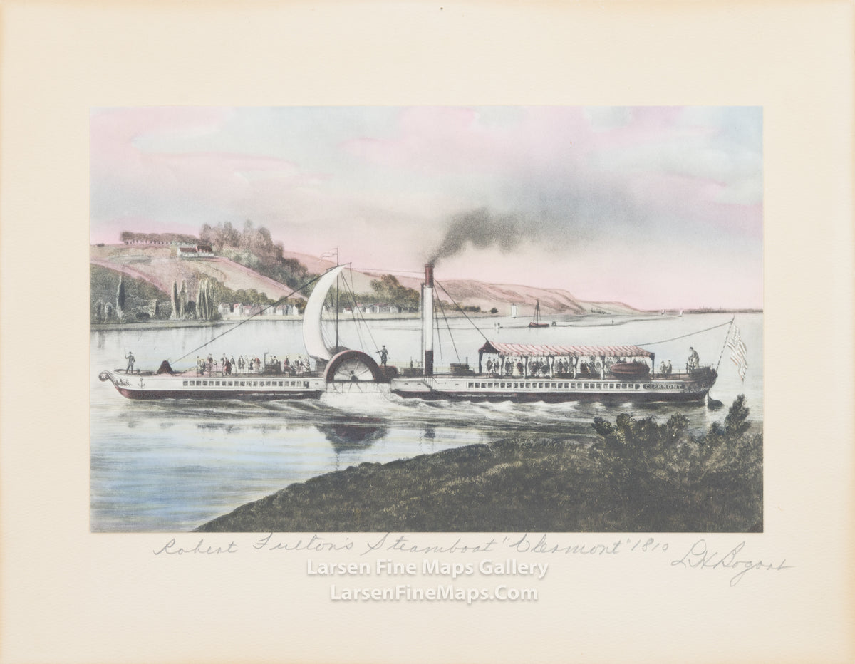 Robert Fulton's Steamboat 'Clermont' 1810