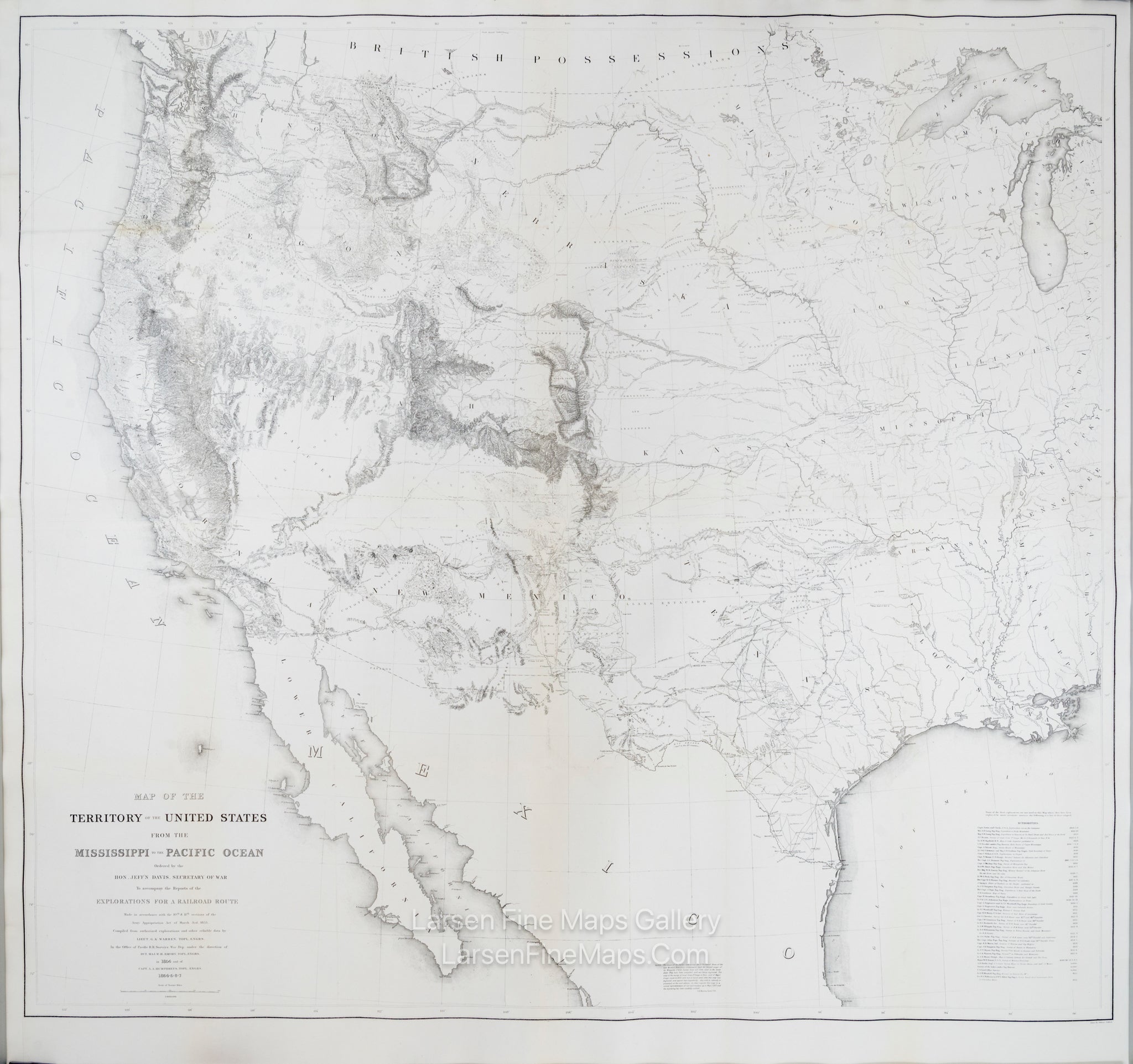 Map of the Territory of the United States from the Mississippi to the Pacific Ocean
