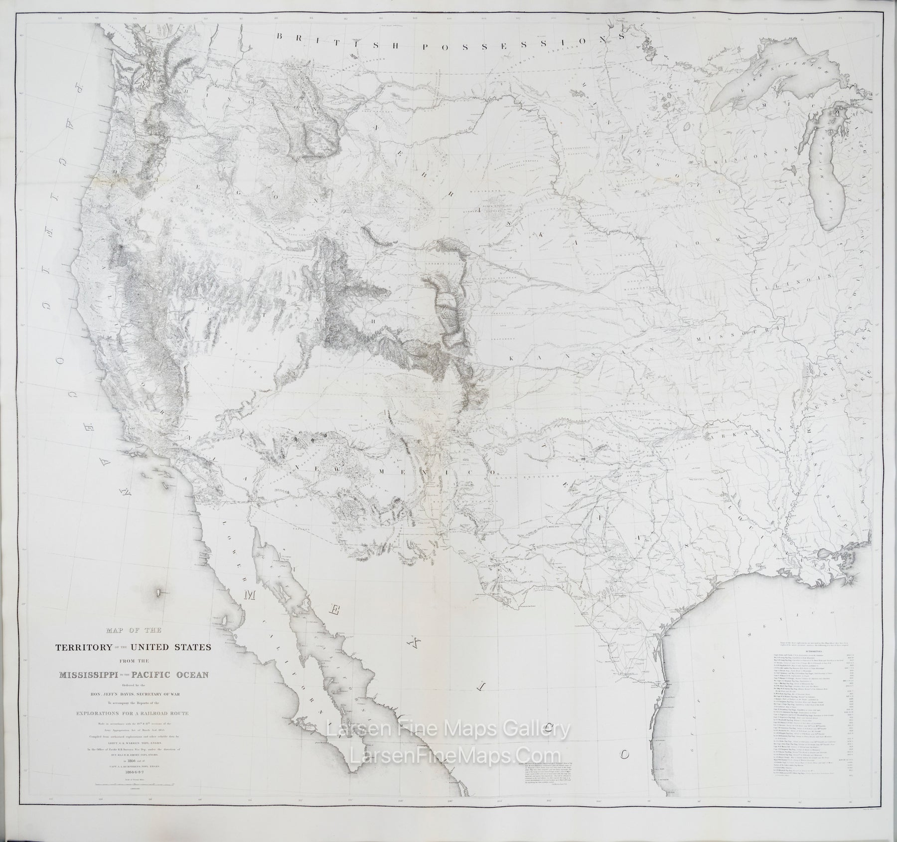Map of the Territory of the United States from the Mississippi to the Pacific Ocean
