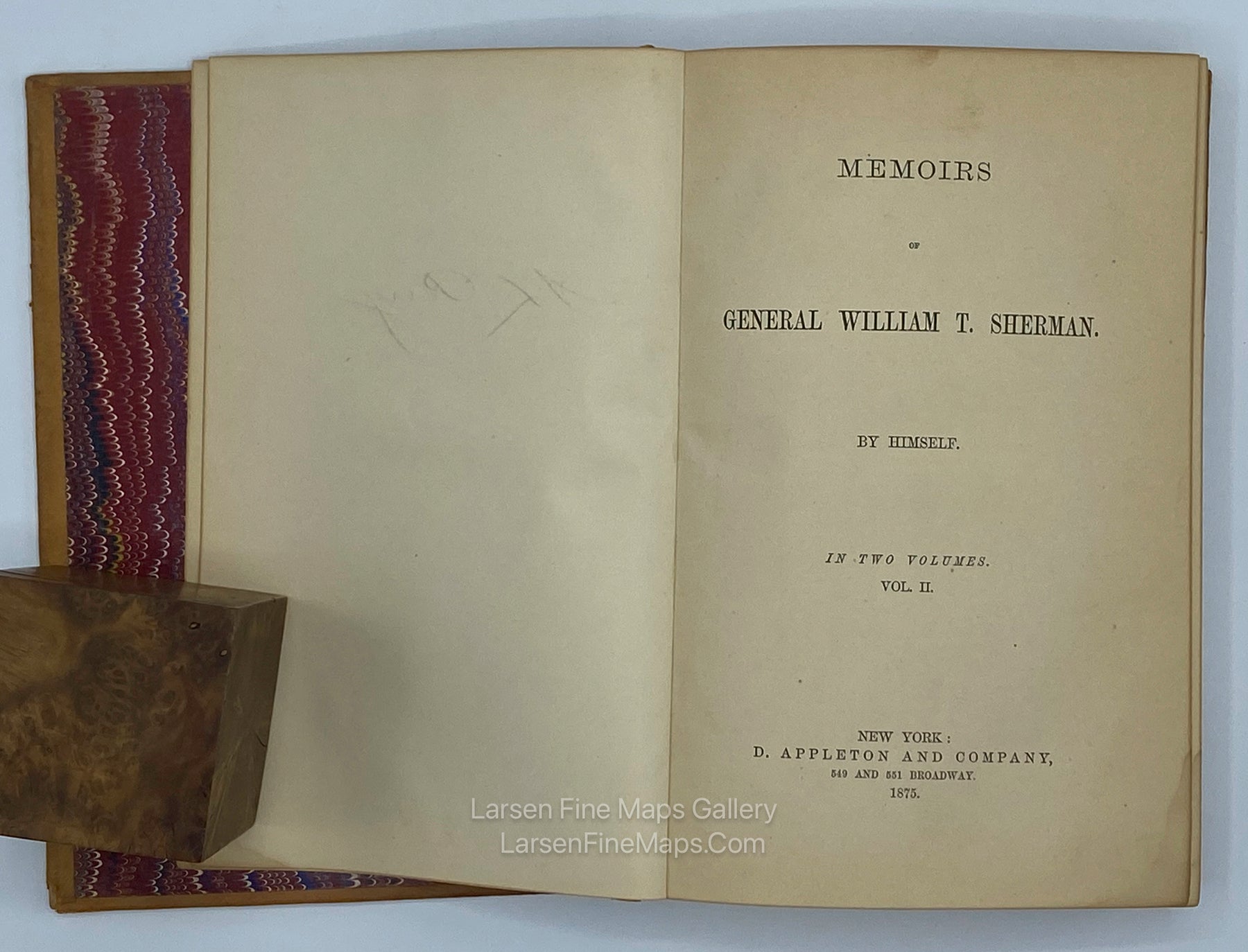 Memoirs of General William T. Sherman, by Himself, in Two Volumes. With Map