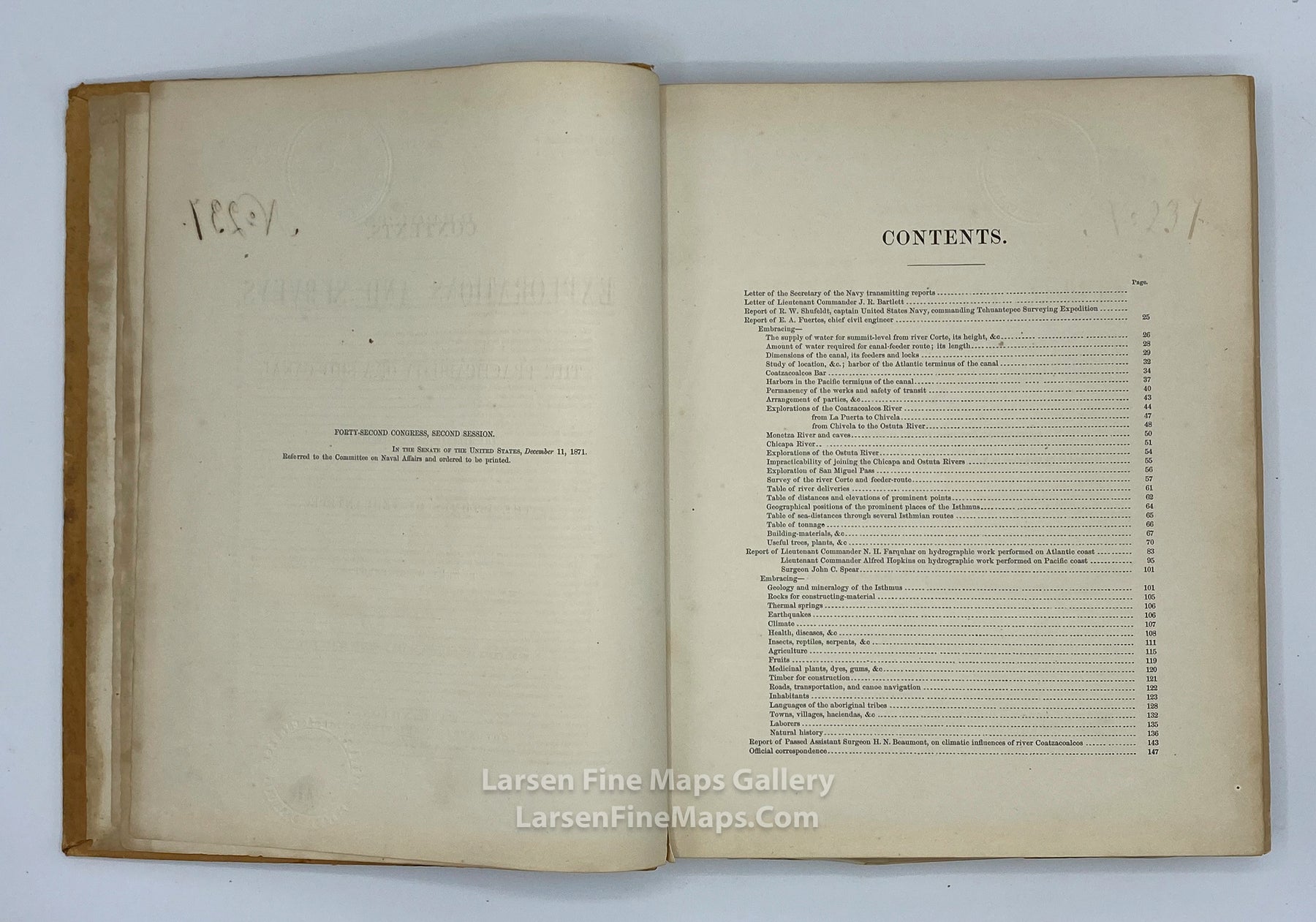 Reports of Explorations and Surveys, to ascertain The Practicability of a Ship-Canal between The Atlantic and Pacific Oceans, by the way of The Isthmus of Tehuantepec, Robert W. Shufeldt, Captain United States Navy, example-5