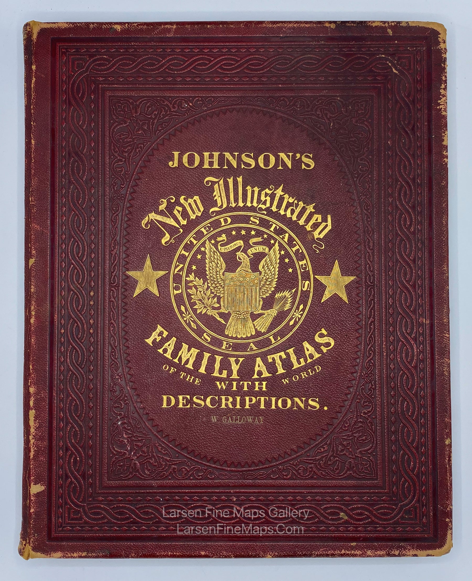 Johnson's New Illustrated Family Atlas of The World with Descriptions