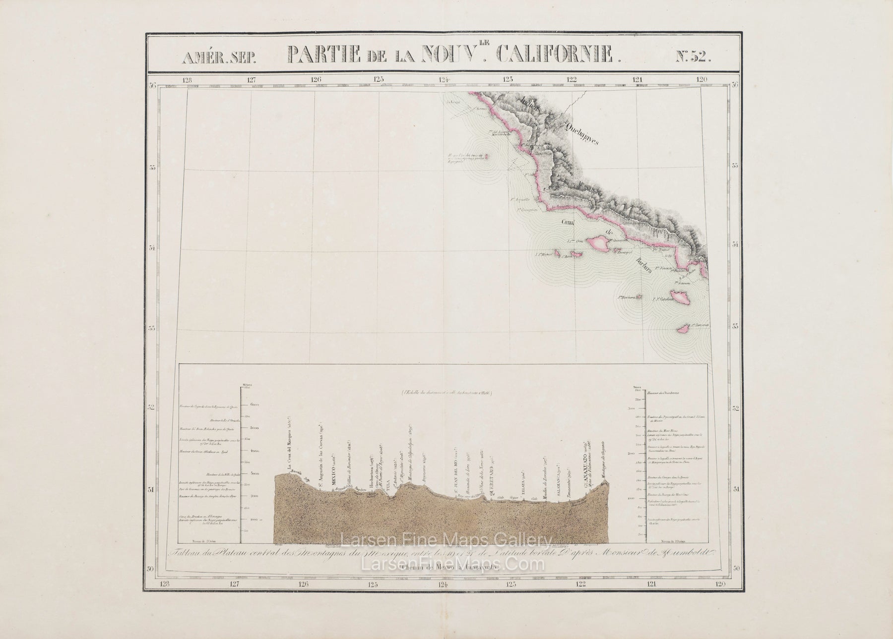 Amerique Septentrionale No. 52 Partie de la Nouvelle Californie