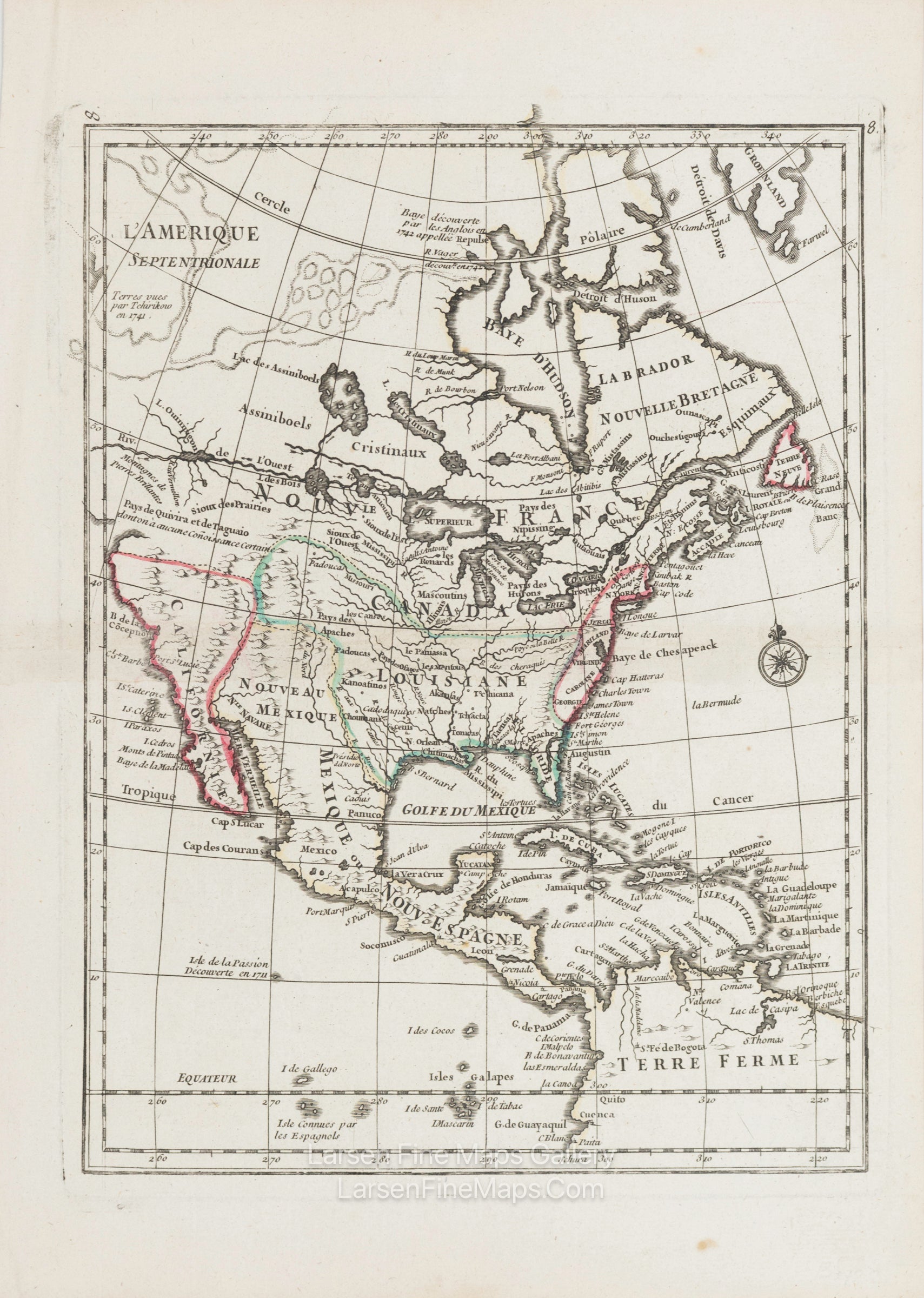 L'Amerique Septentrionale, Le Rouge, George Louis