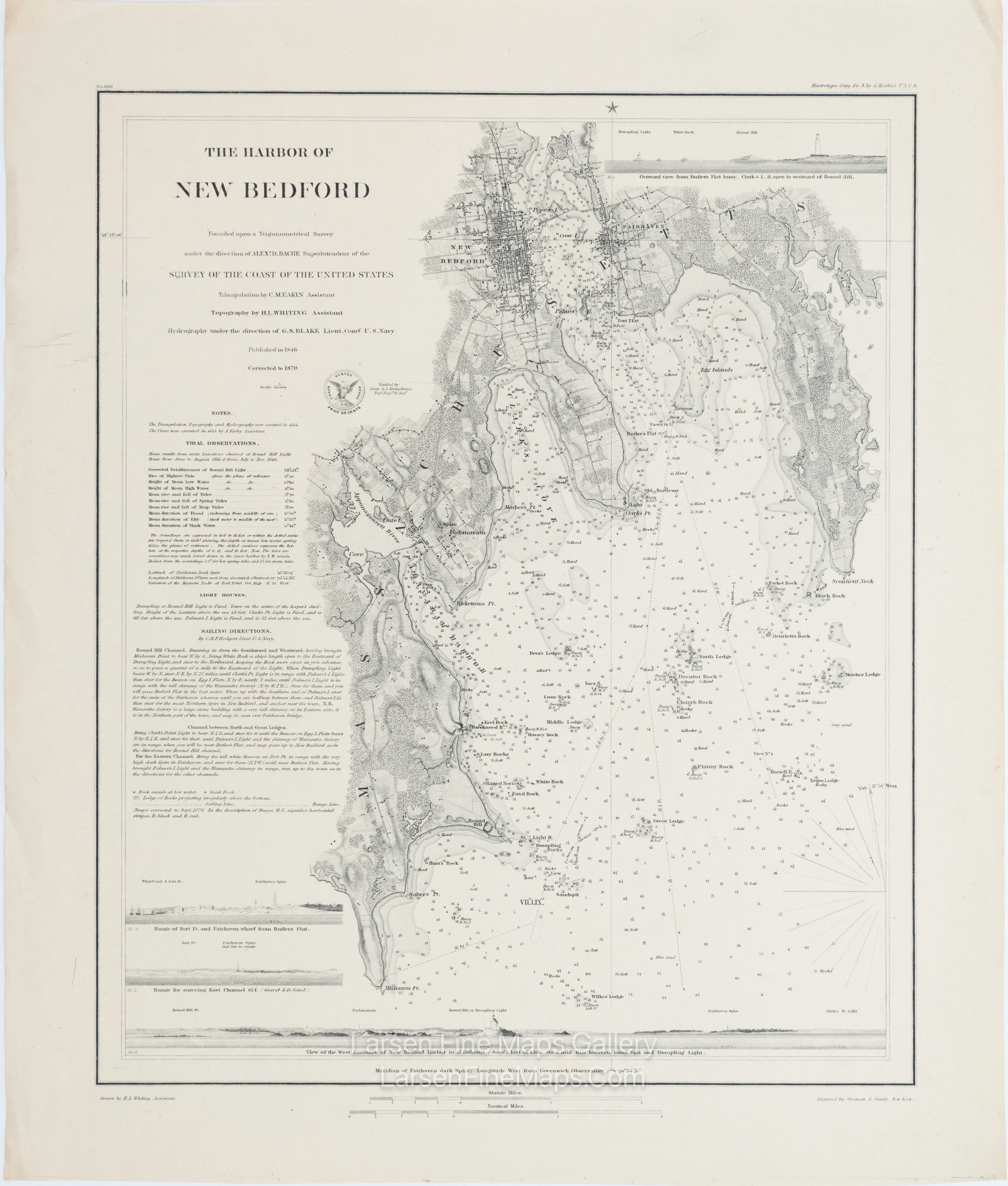 The Harbor of New Bedford U.S. Coast Survey