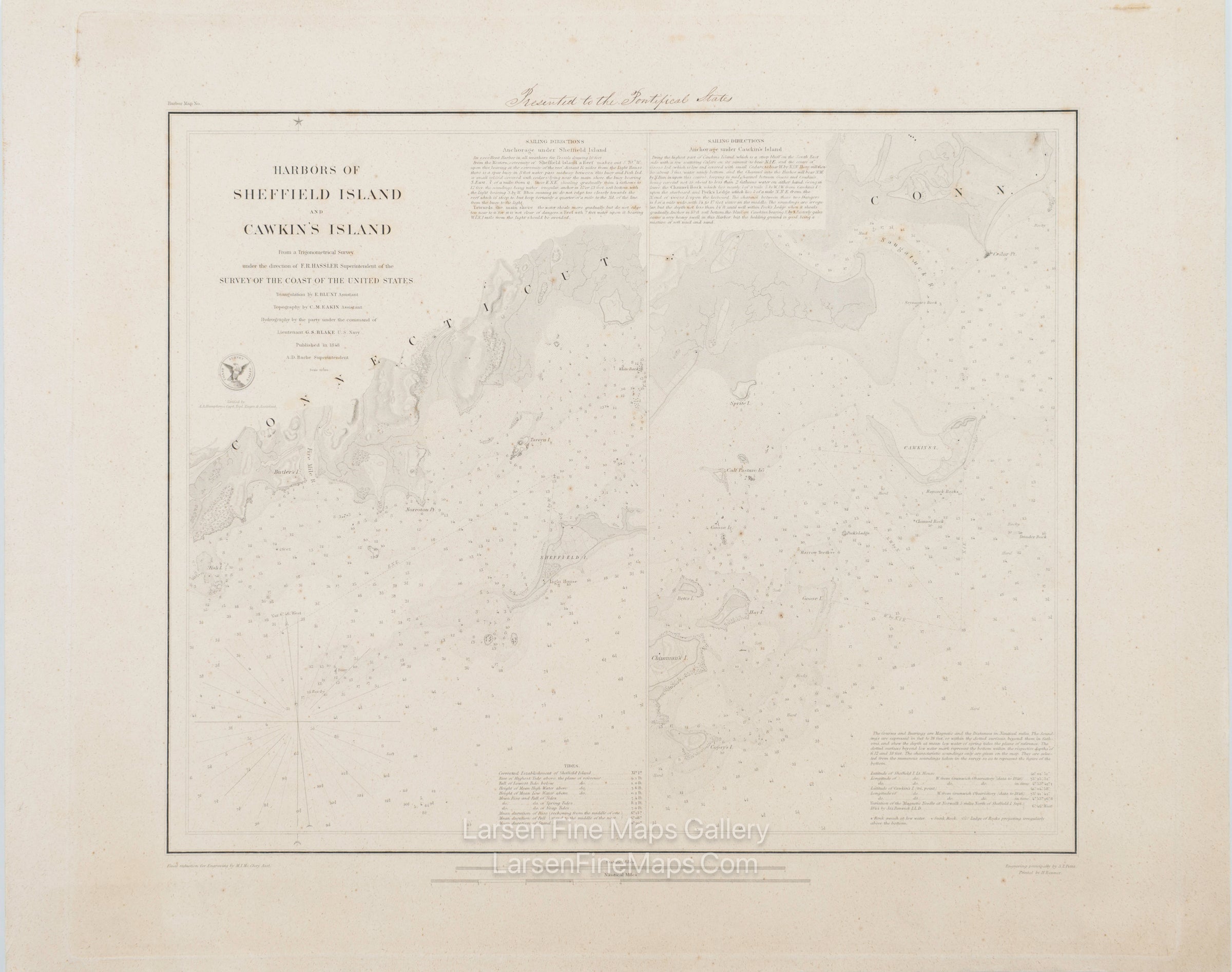 Harbors of Sheffield Island and Cawkin's Island