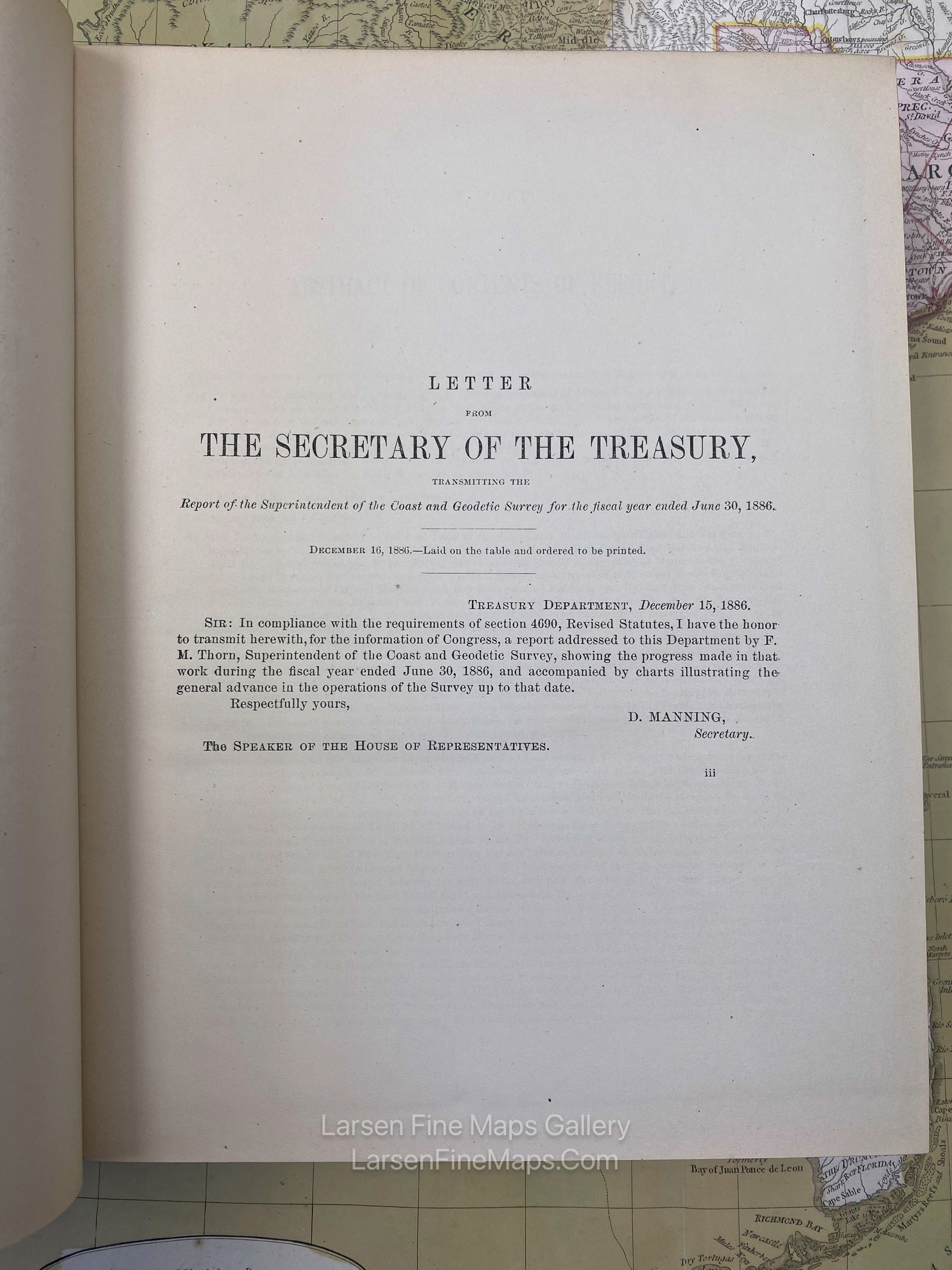 Report of The Superintendent of the U.S. Coast and Geodetic Survey showing The Progress of The Work during the Fiscal Year Ending With June, 1886