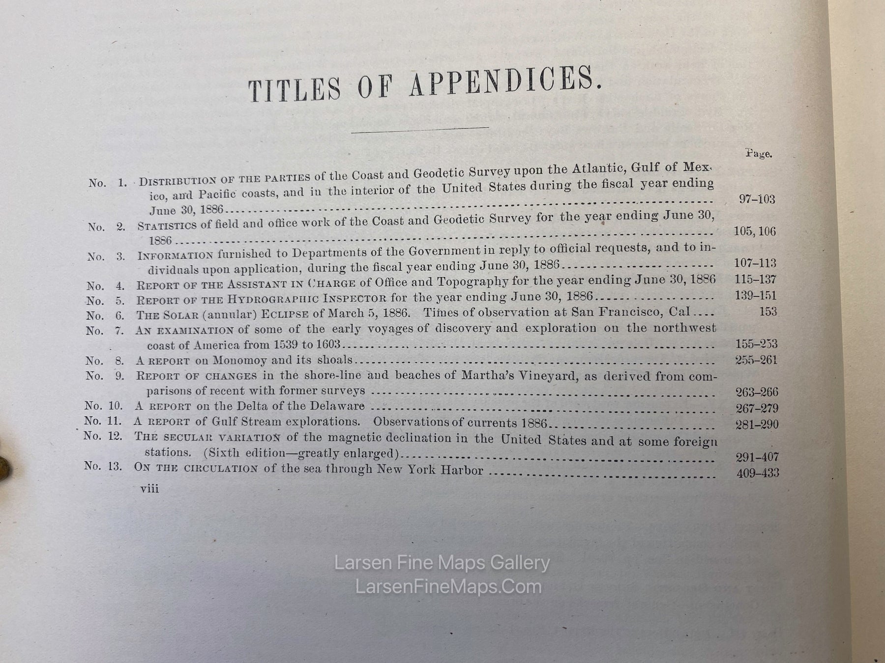 Report of The Superintendent of the U.S. Coast and Geodetic Survey showing The Progress of The Work during the Fiscal Year Ending With June, 1886