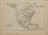 Carte Générale de l'Amérique Septentrionale.  Par M. Bonne, Ingénr. Hydrographe de la Marine. Fever. 1781