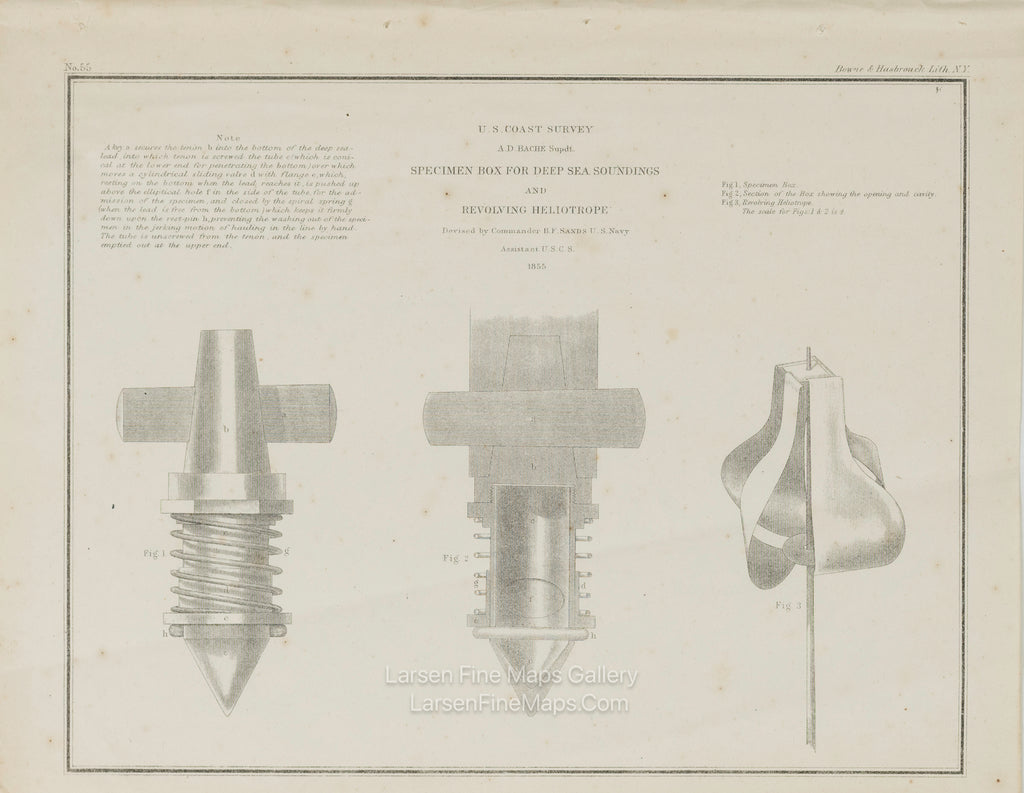 Various United States Coast Survey Oceanographic Equipment Diagrams. P