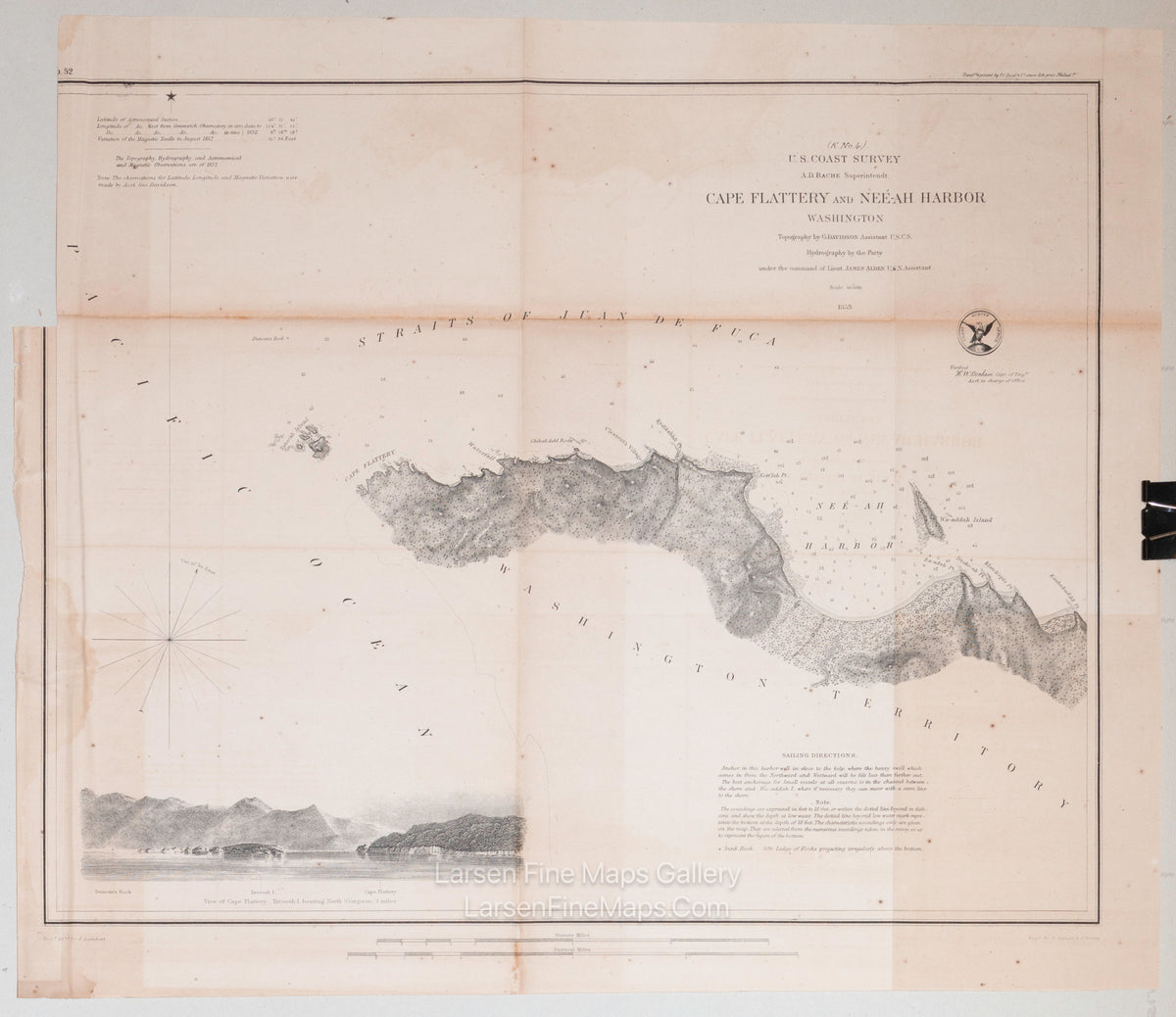 K No. 4 Cape Flattery and Neé-ah Harbor Washington U.S. Coast Survey