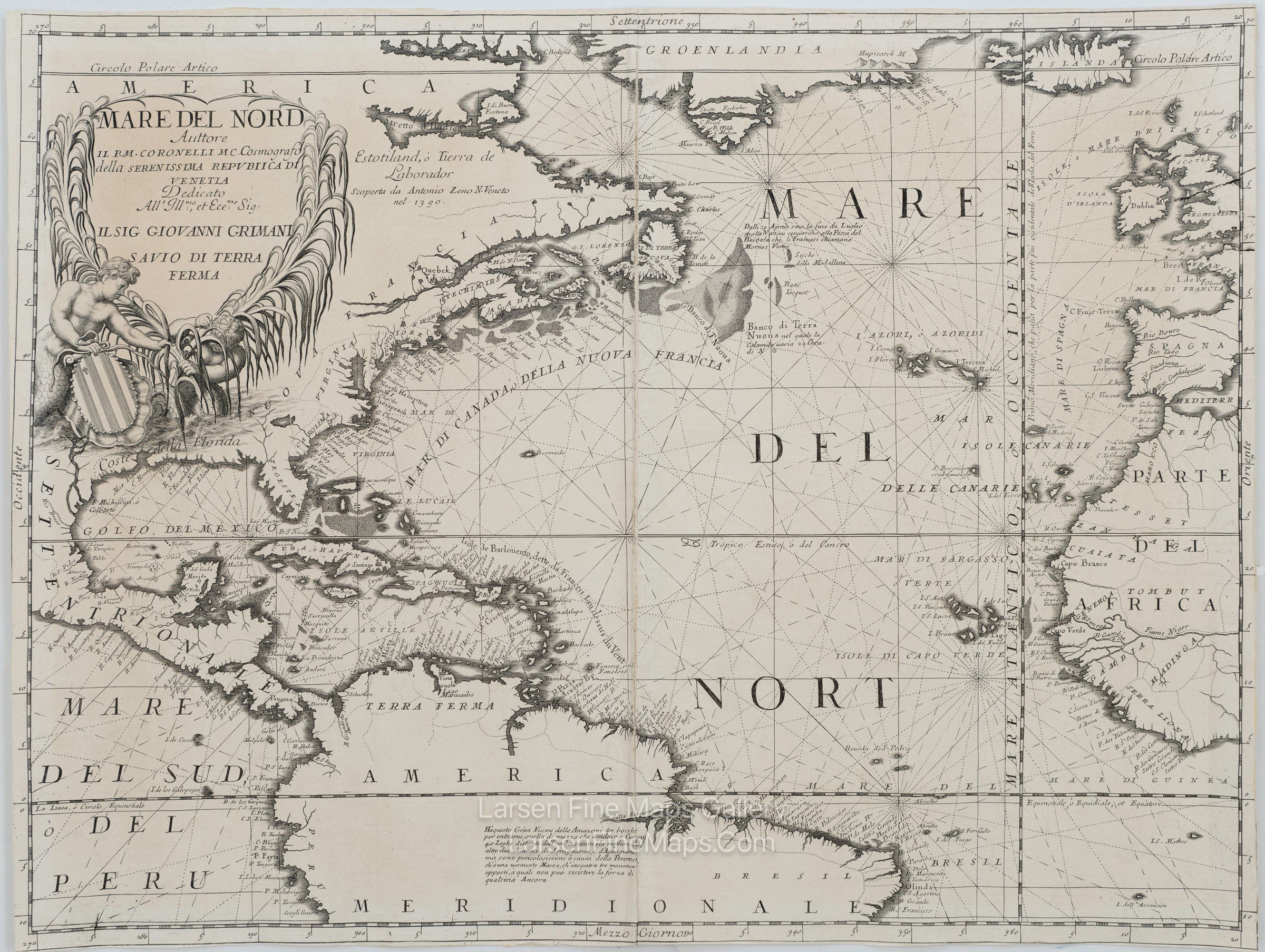 Mare Del Nord, Vincenzo Maria Coronelli, Venetia : Appresso Girolamo Albrizzi