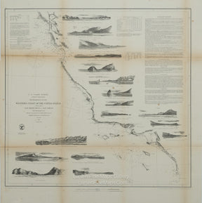 Reconnaissance of the Western Coast of The United States, 3-Sheet Set Complete