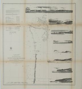 Reconnaissance of the Western Coast of The United States, 3-Sheet Set Complete