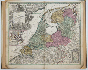 Belgii Pars Septentrionalis communi nomine Vulgo Hollandia - Belgium and Holland - Homann Atlas