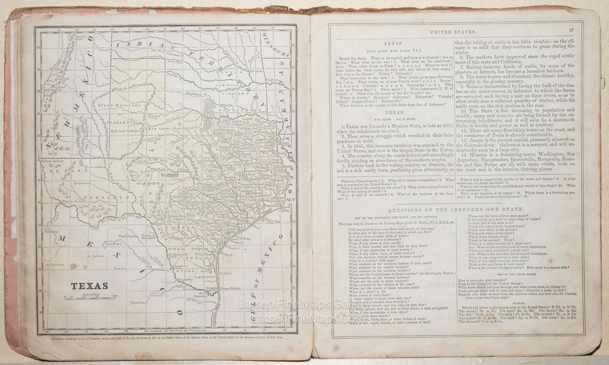 Smith's Quarto, or Second Book in Geography. Concise and Practical System of Geography