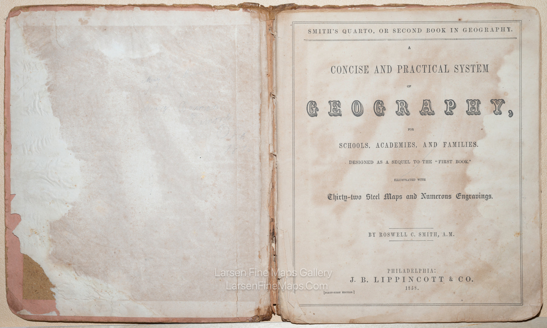 Smith's Quarto, or Second Book in Geography. Concise and Practical System of Geography