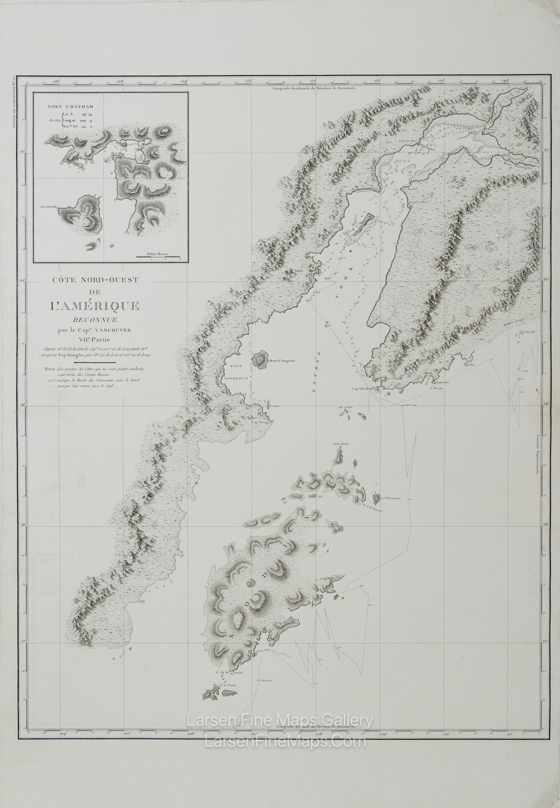 Côte Nord-Ouest de l'Amérique Reconnue par le Cape. Vancouver. VII.e Partie