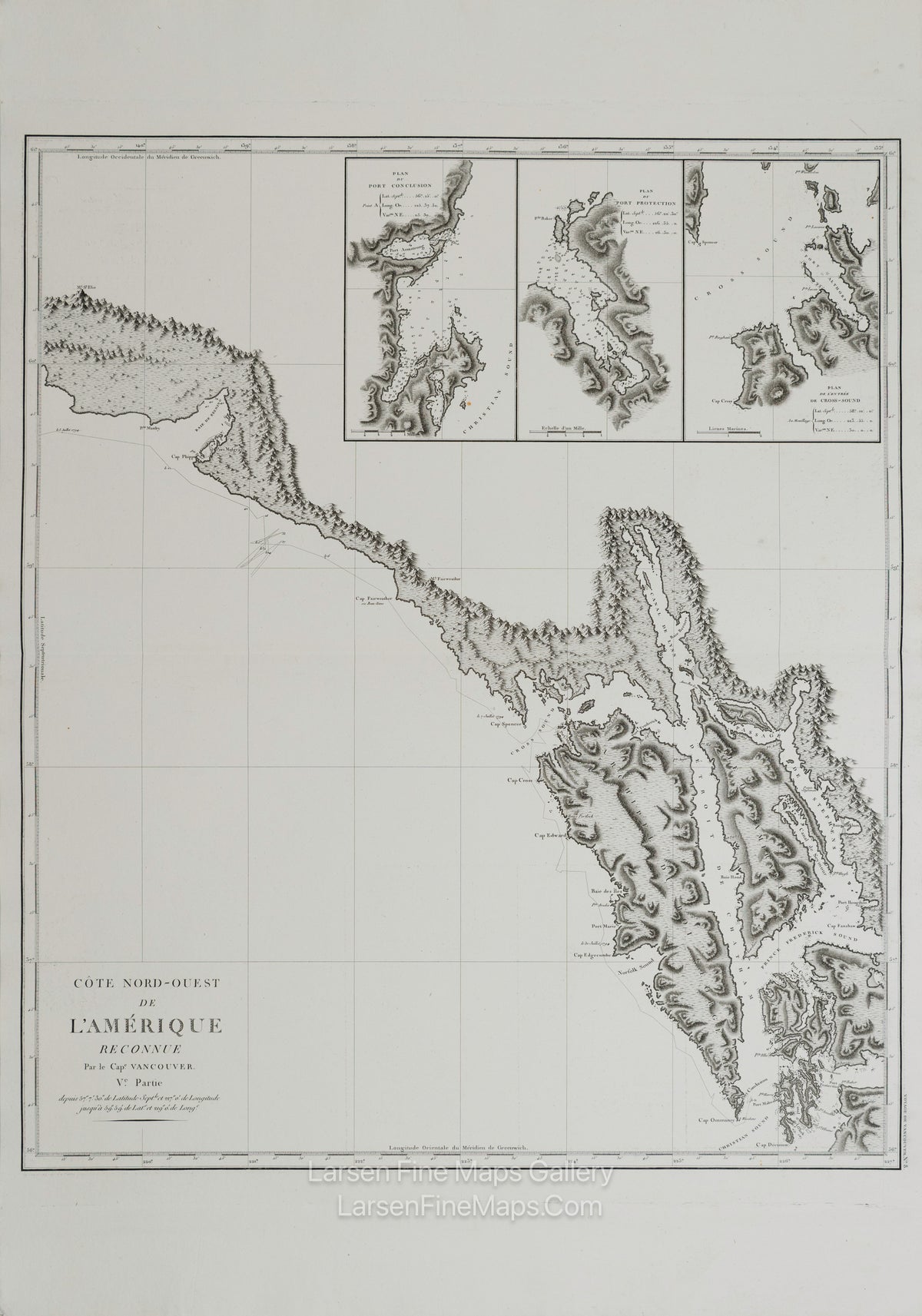 Côte Nord-Ouest de l'Amérique Reconnue par le Cape. Vancouver. Ve Partie