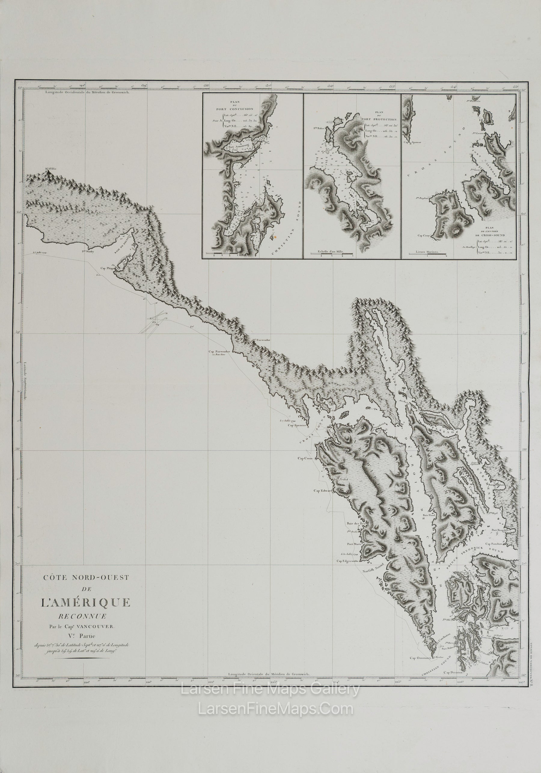 Côte Nord-Ouest de l'Amérique Reconnue par le Cape. Vancouver. Ve Partie