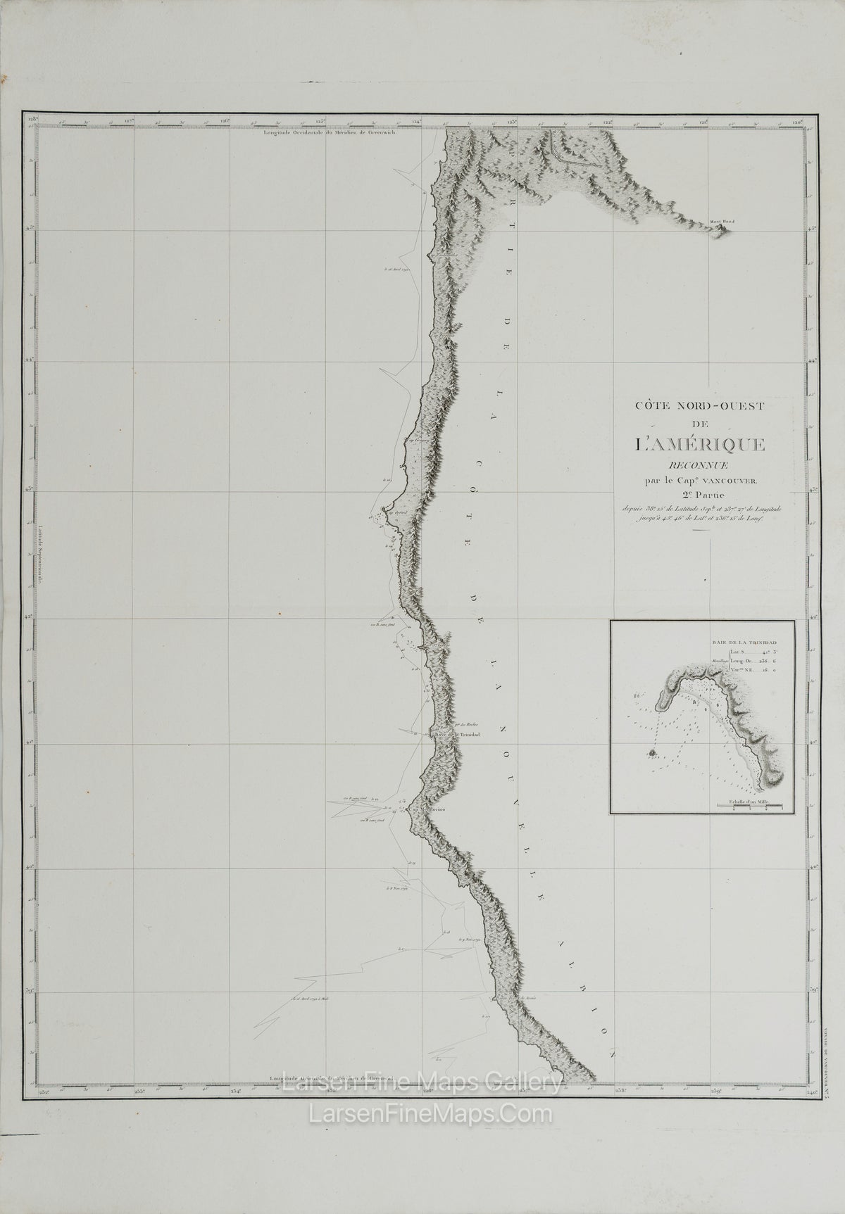 Côte Nord-Ouest de l'Amérique Reconnue par le Cape. Vancouver. 2e Partie