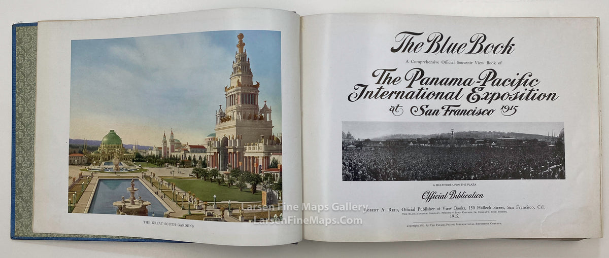 The Blue Book, A Comprehensive Official Souvenir View Book of The Panama - Pacific International Exposition, Robert A. Reid, San Francisco, example-1