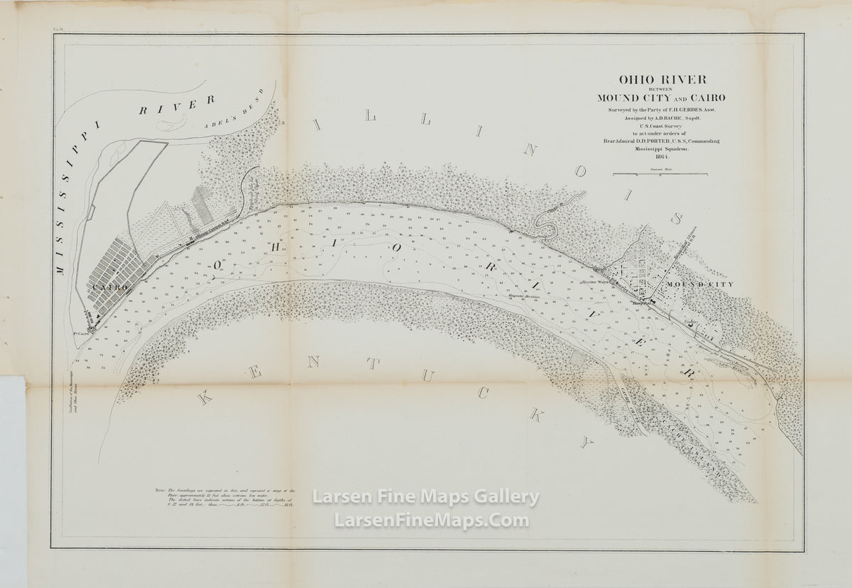 Ohio River Between Mound City and Cairo U.S. Coast Survey