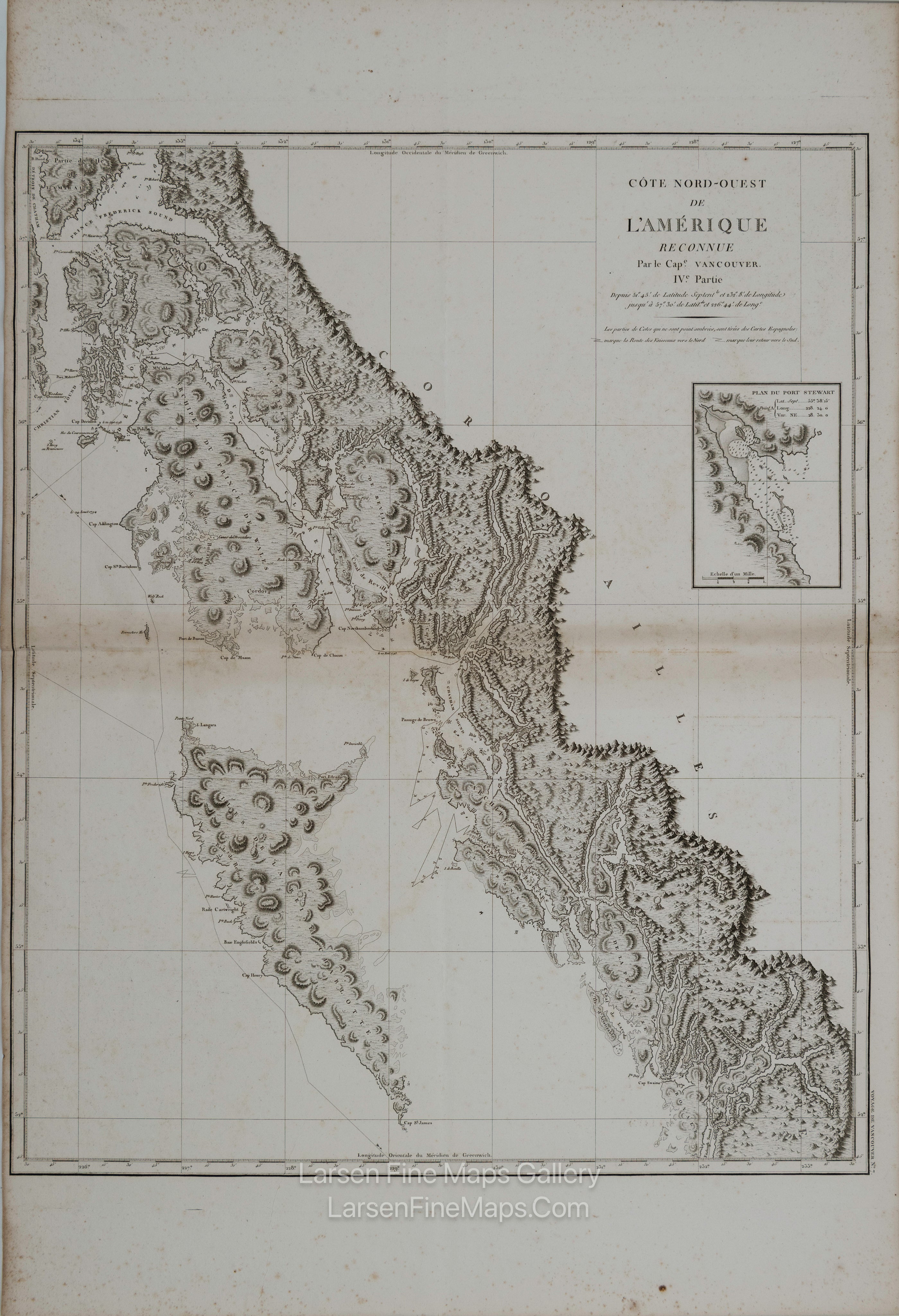 Cote Nord-Ouest de l'Amerique Reconnue par le Cape. Vancouver. IVe. Partie
