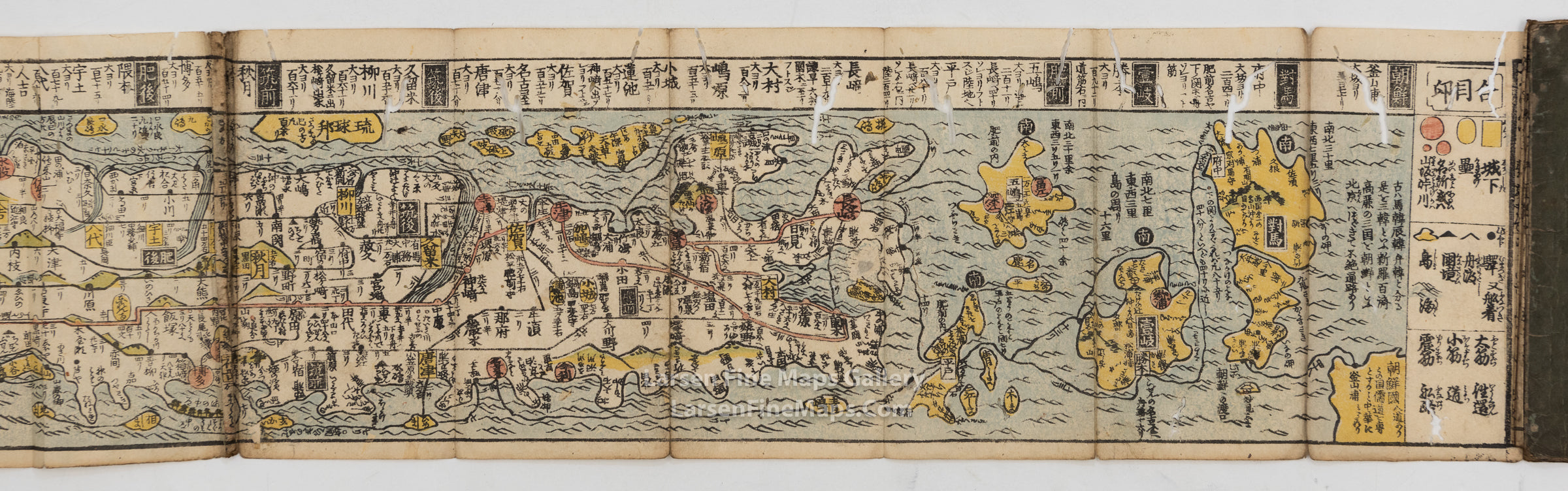 Revised Travel Road Map in Japan Antique, page-3